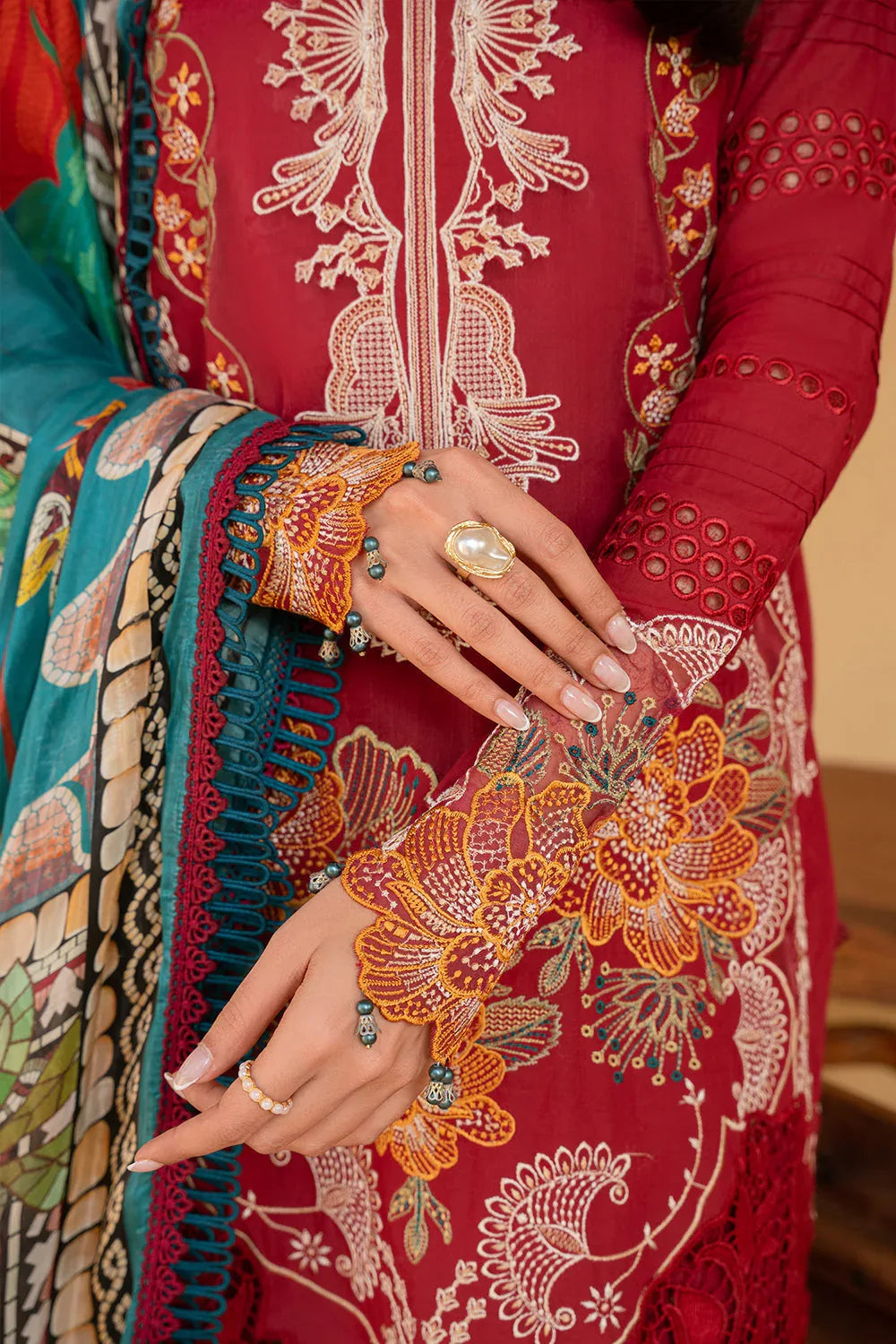Saira Rizwan | Luxury Lawn 25 | MANON-SRL25-02 - Rang-e-Khaas