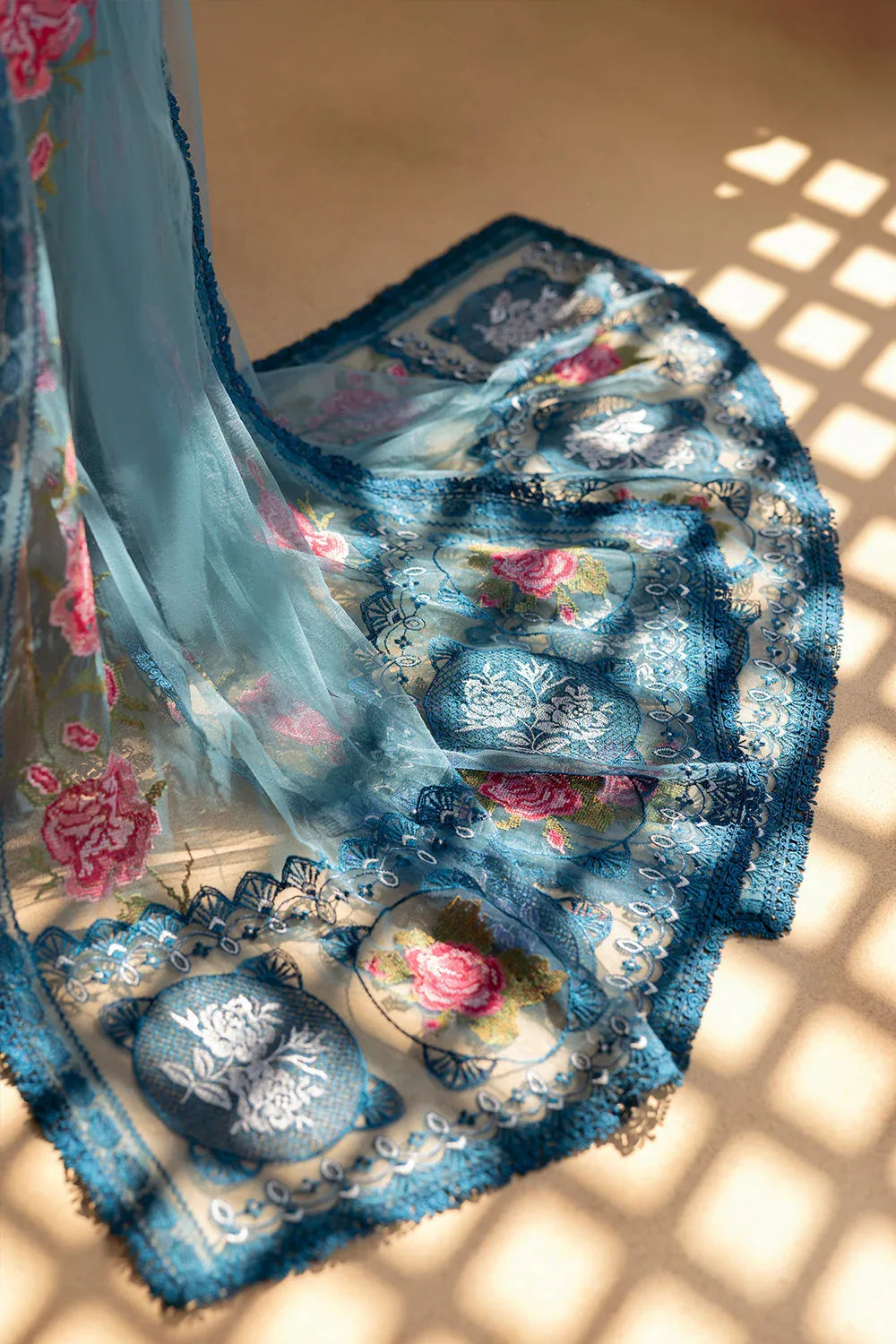 Saira Rizwan | Luxury Lawn 25 | ALMA-SRL25-12 - Rang-e-Khaas