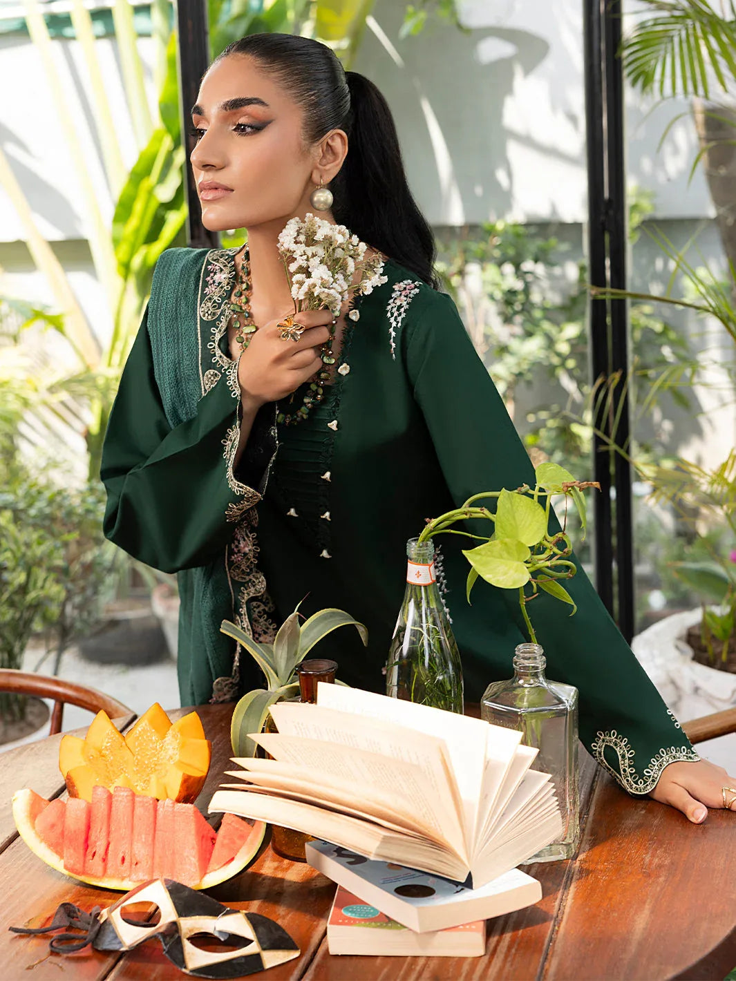 Izel | Meadow Muse Embroidered Lawn 25 | NOORE - Rang-e-Khaas