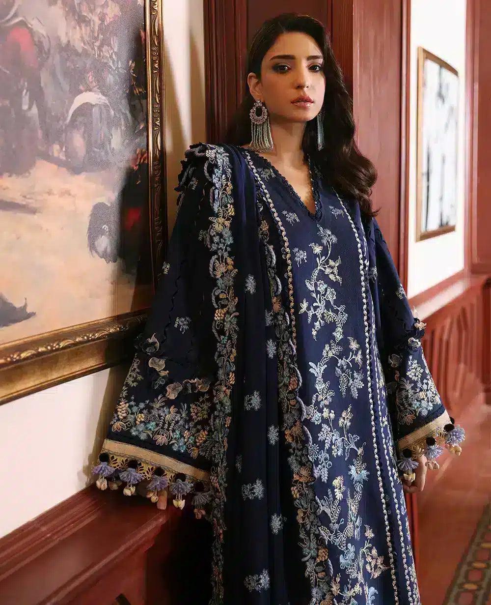 Republic Womenswear | Noemei Luxury Shawl 23 | NWU23-D2-A - Rang-e-Khaas