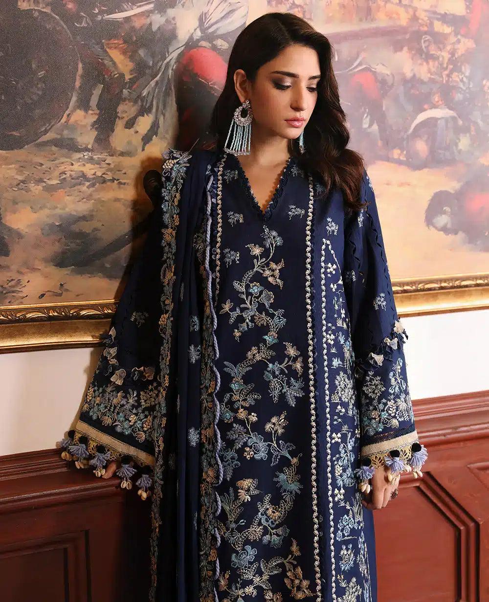 Republic Womenswear | Noemei Luxury Shawl 23 | NWU23-D2-A - Rang-e-Khaas