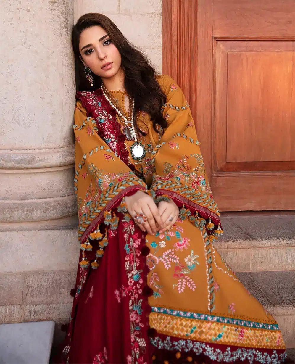 Republic Womenswear | Noemei Luxury Shawl 23 | NWU23-D2-B - Rang-e-Khaas
