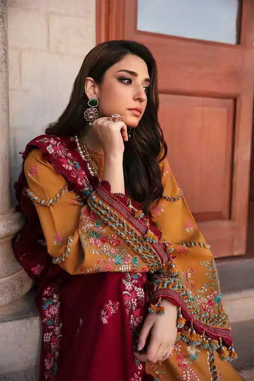 Republic Womenswear | Noemei Luxury Shawl 23 | NWU23-D2-B - Rang-e-Khaas