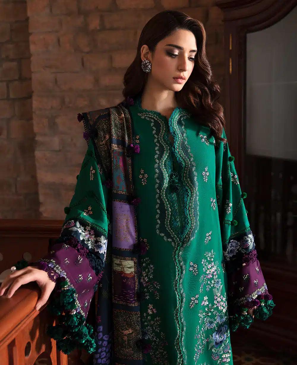 Republic Womenswear | Noemei Luxury Shawl 23 | NWU23-D3-A - Rang-e-Khaas