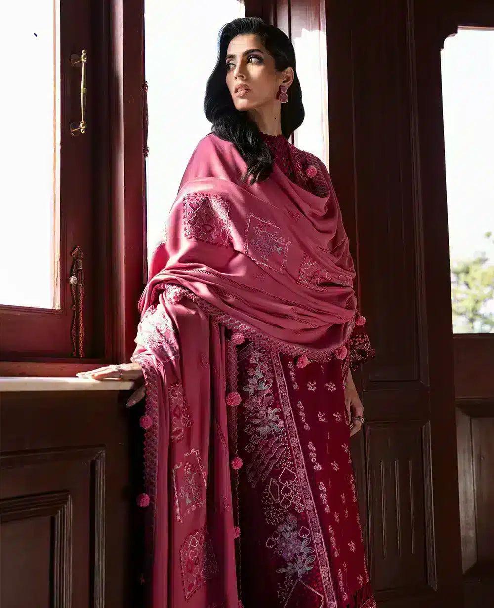 Republic Womenswear | Noemei Luxury Shawl 23 | NWU23-D4-A - Rang-e-Khaas