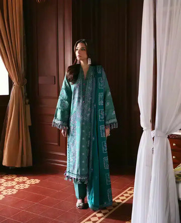Republic Womenswear | Noemei Luxury Shawl 23 | NWU23-D4-B - Rang-e-Khaas