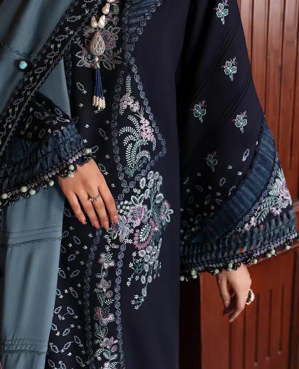 Republic Womenswear | Noemei Luxury Shawl 23 | NWU23-D5-B - Rang-e-Khaas