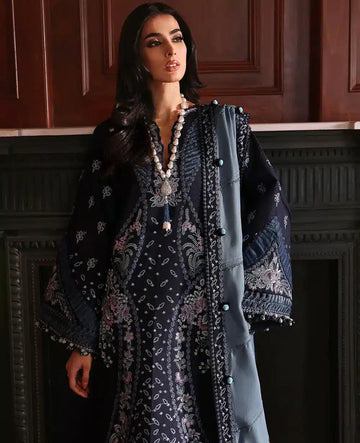Republic Womenswear | Noemei Luxury Shawl 23 | NWU23-D5-B - Rang-e-Khaas