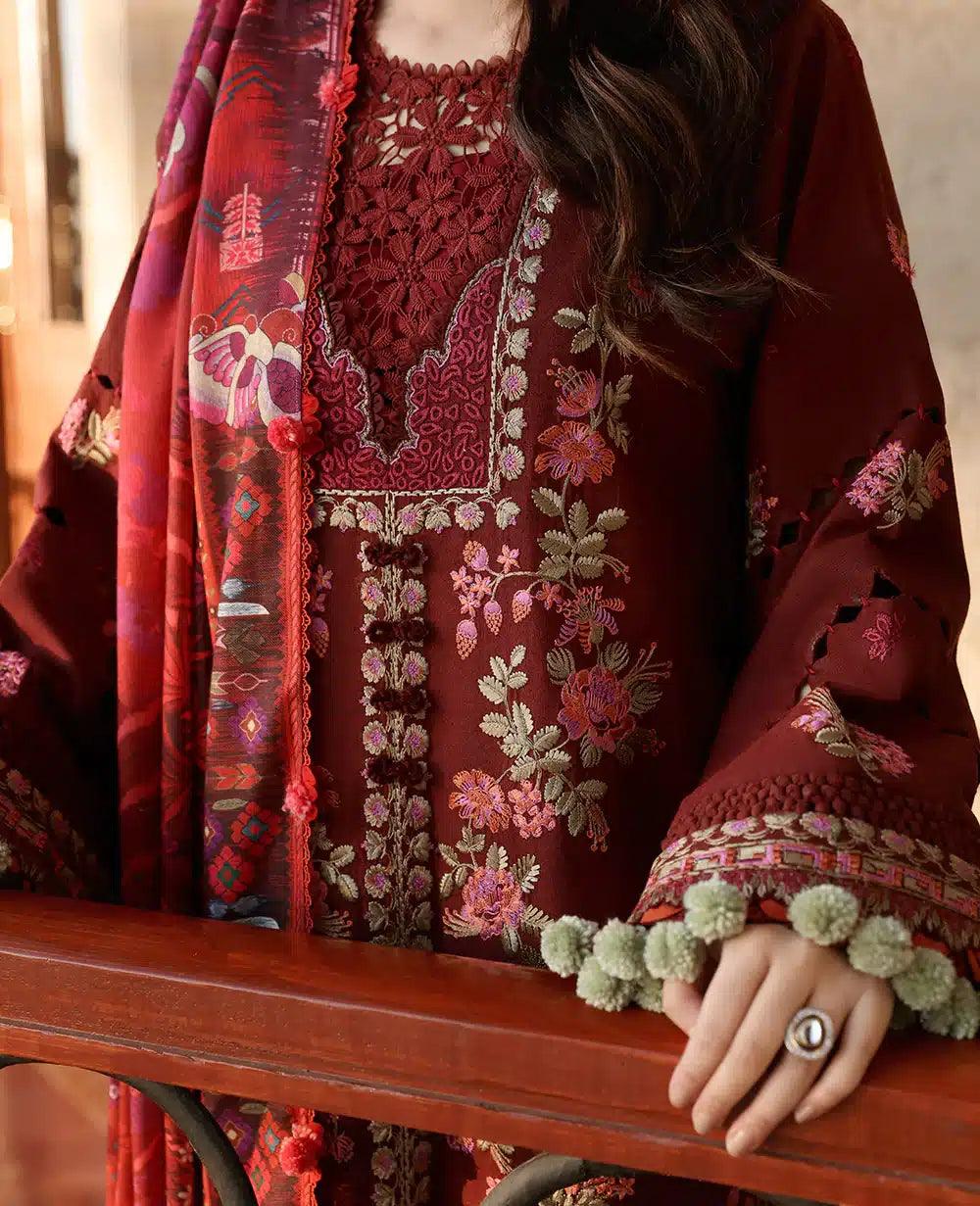 Republic Womenswear | Noemei Luxury Shawl 23 | NWU23-D7-B - Rang-e-Khaas