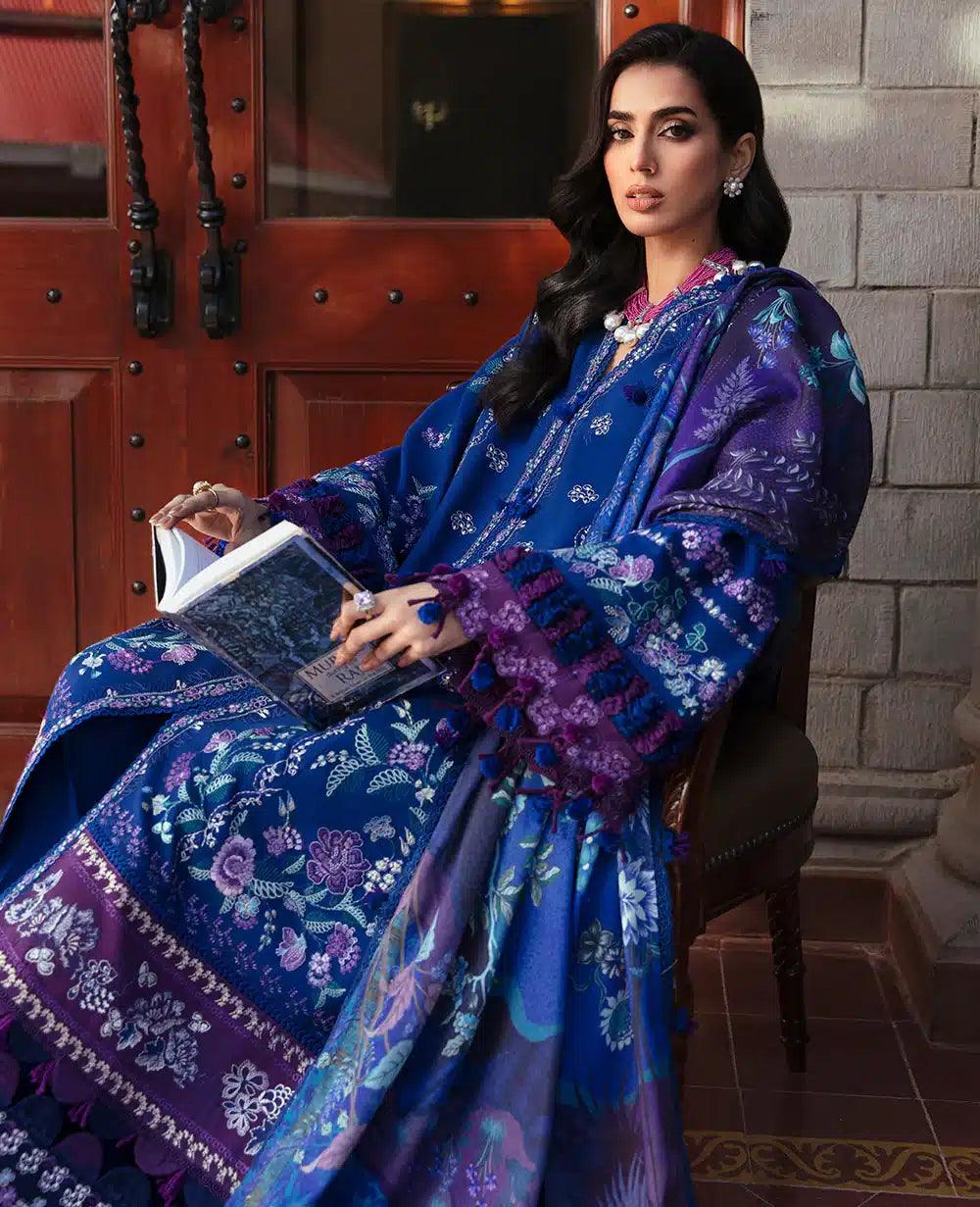 Republic Womenswear | Noemei Luxury Shawl 23 | NWU23-D8-A - Rang-e-Khaas