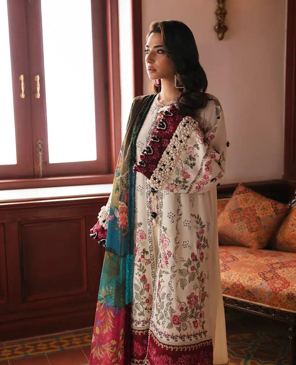 Republic Womenswear | Noemei Luxury Shawl 23 | NWU23-D8-B - Rang-e-Khaas