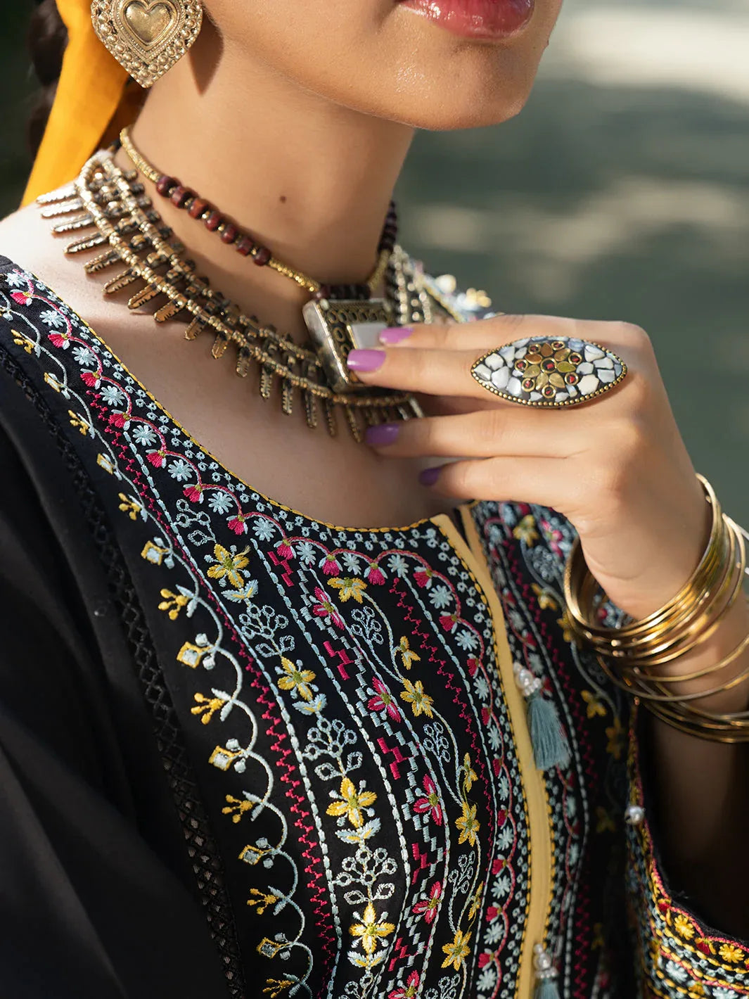 Hemstitch | The Garden Lawn | Night Jasmine - Rang-e-Khaas