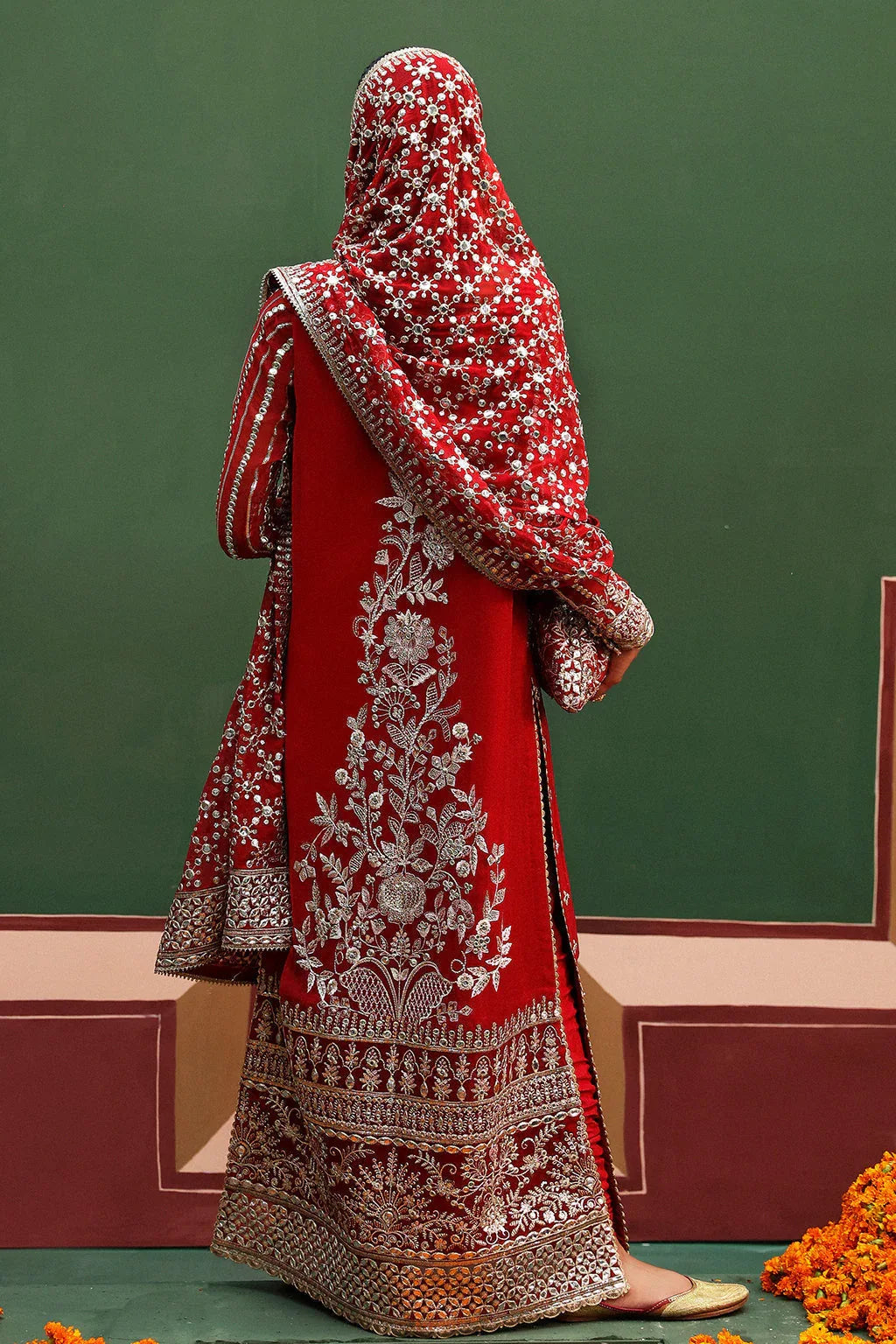 Afrozeh Shehnai Wedding Formal 3Pc Suit AFS-24-02 Nishat - Rang-e-Khaas