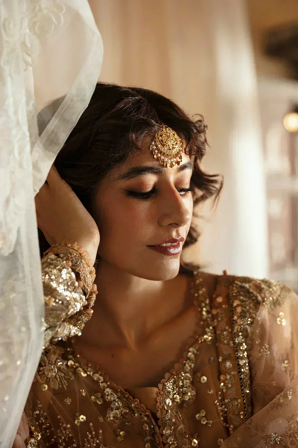 Hayat by Afrozeh Embroidered Net 3Pc Suit AFH-24-06 NOORAY - Rang-e-Khaas