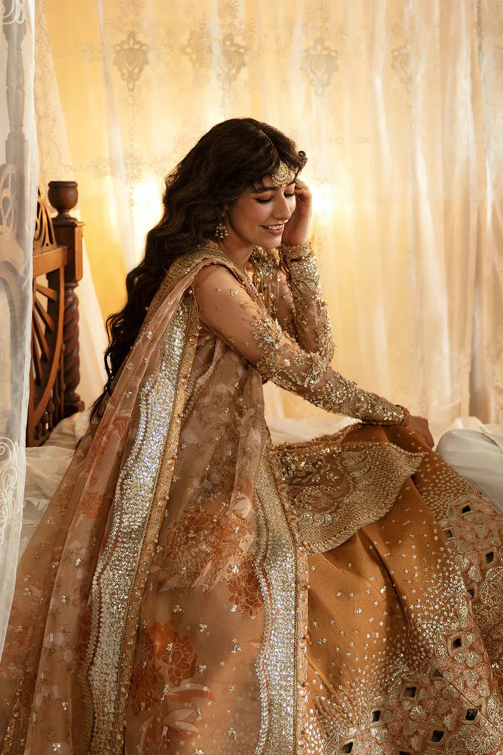 Hayat by Afrozeh Embroidered Net 3Pc Suit AFH-24-06 NOORAY - Rang-e-Khaas
