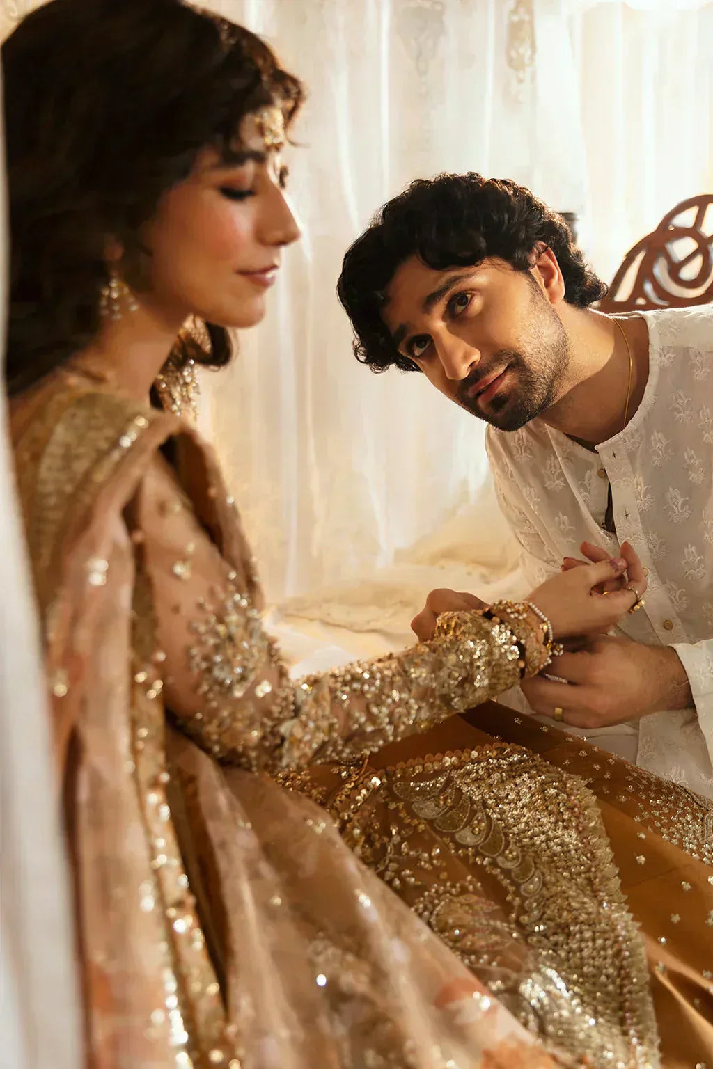 Hayat by Afrozeh Embroidered Net 3Pc Suit AFH-24-06 NOORAY - Rang-e-Khaas