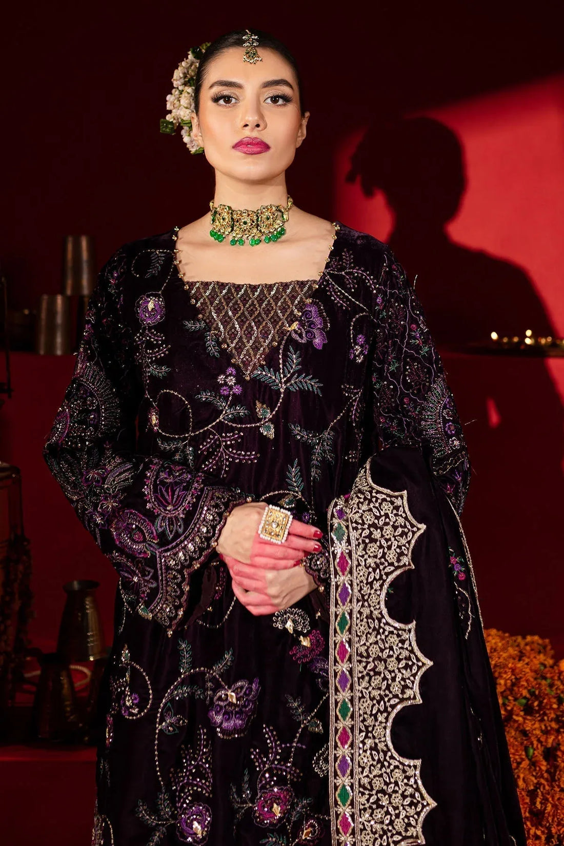 Nureh | Maya Velvet |  NW-91 - Rang-e-Khaas