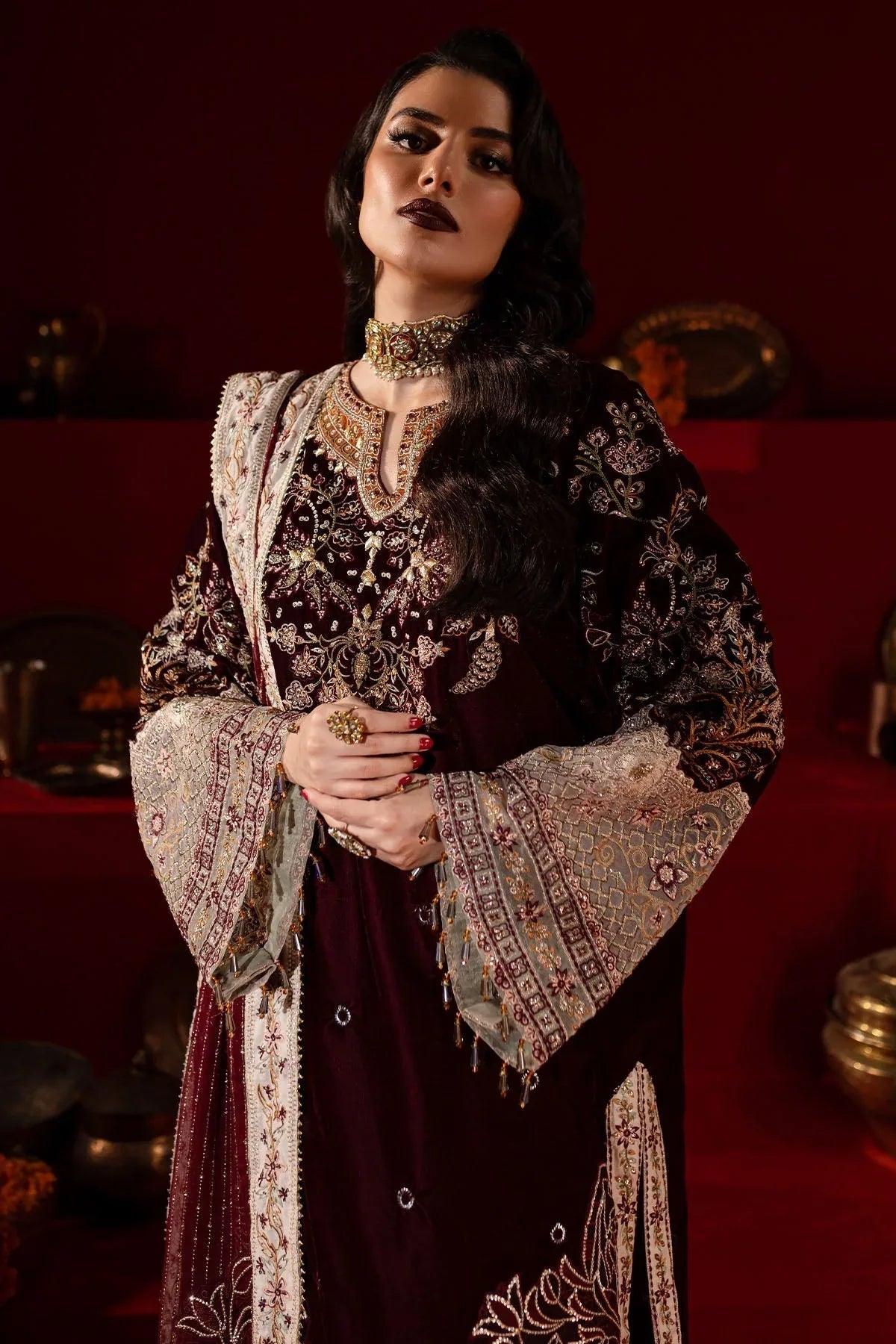 Nureh | Maya Velvet |  NW-89 - Rang-e-Khaas