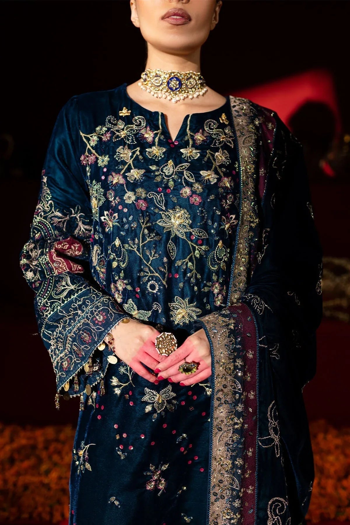 Nureh | Maya Velvet |  NW-90 - Rang-e-Khaas