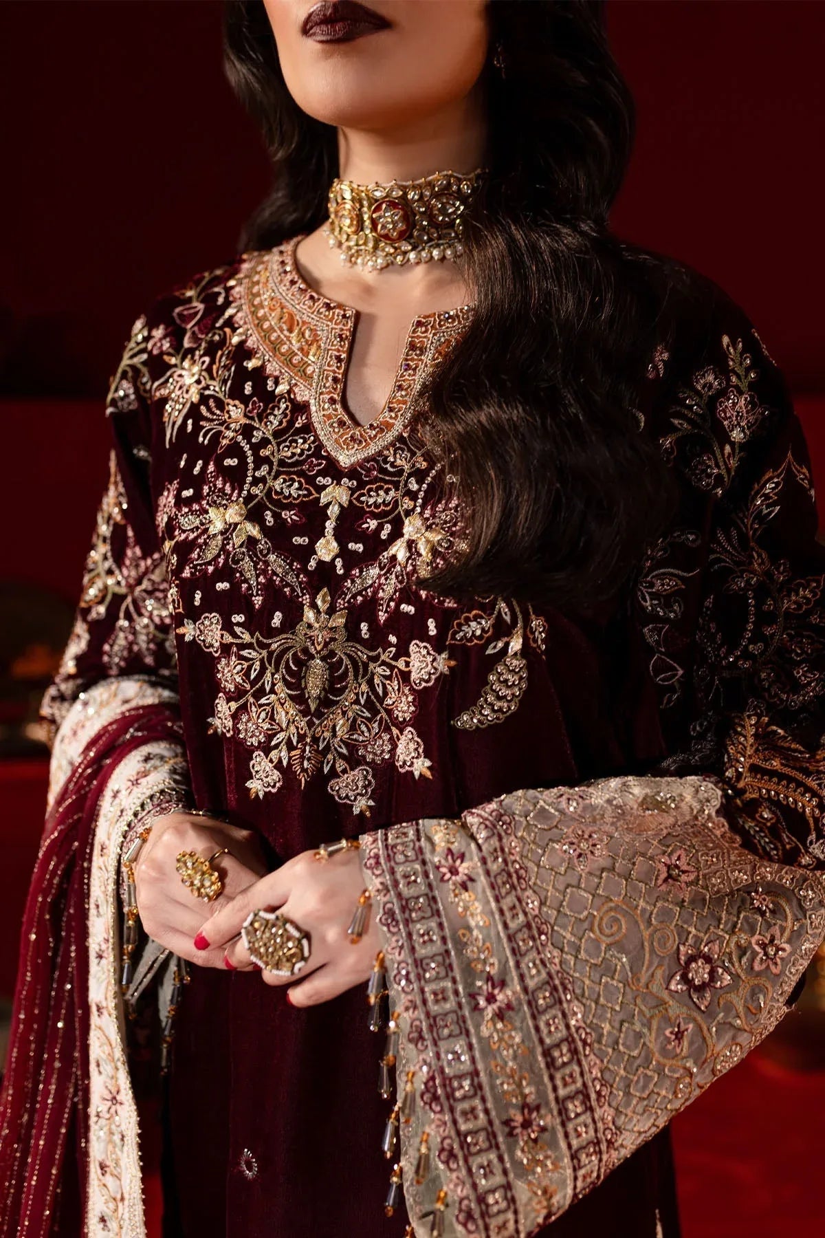 Nureh | Maya Velvet |  NW-89 - Rang-e-Khaas