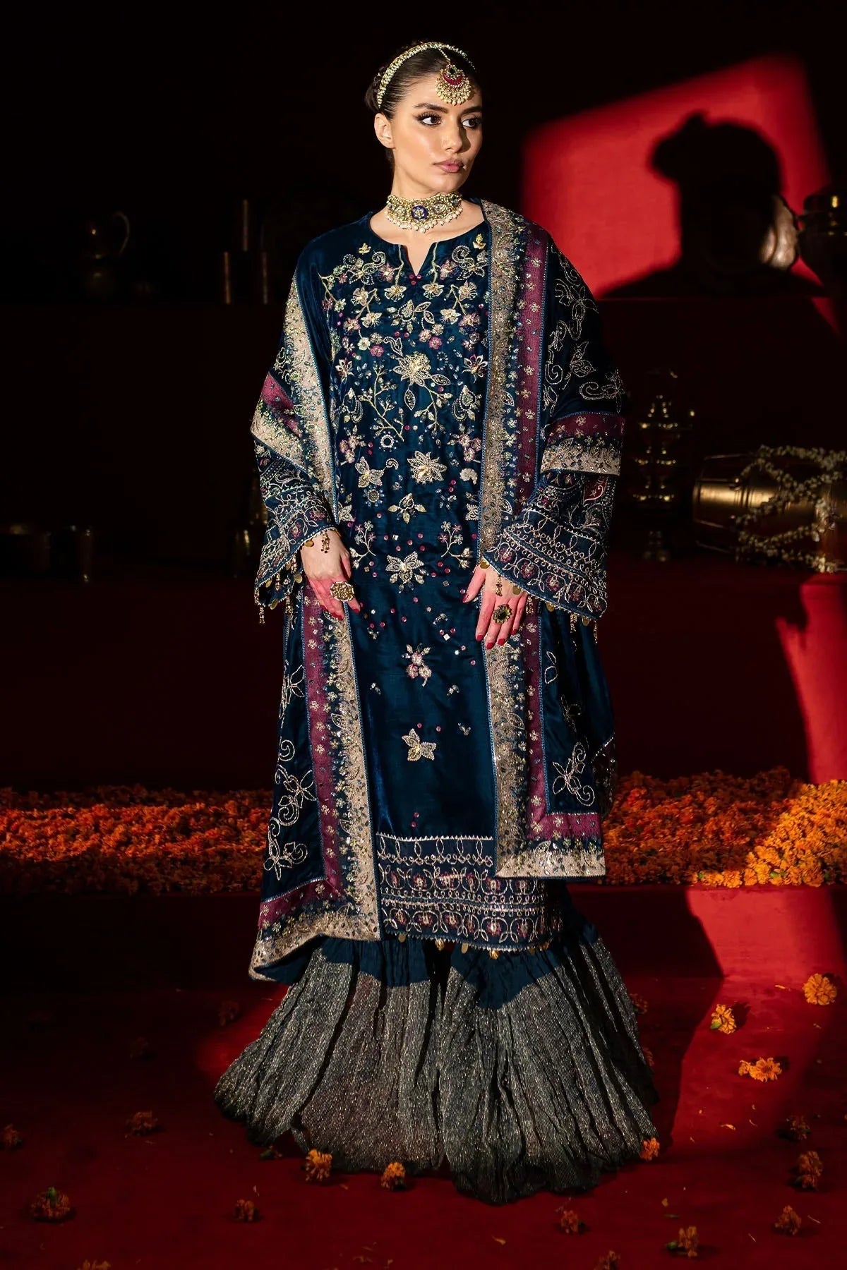 Nureh | Maya Velvet |  NW-90 - Rang-e-Khaas