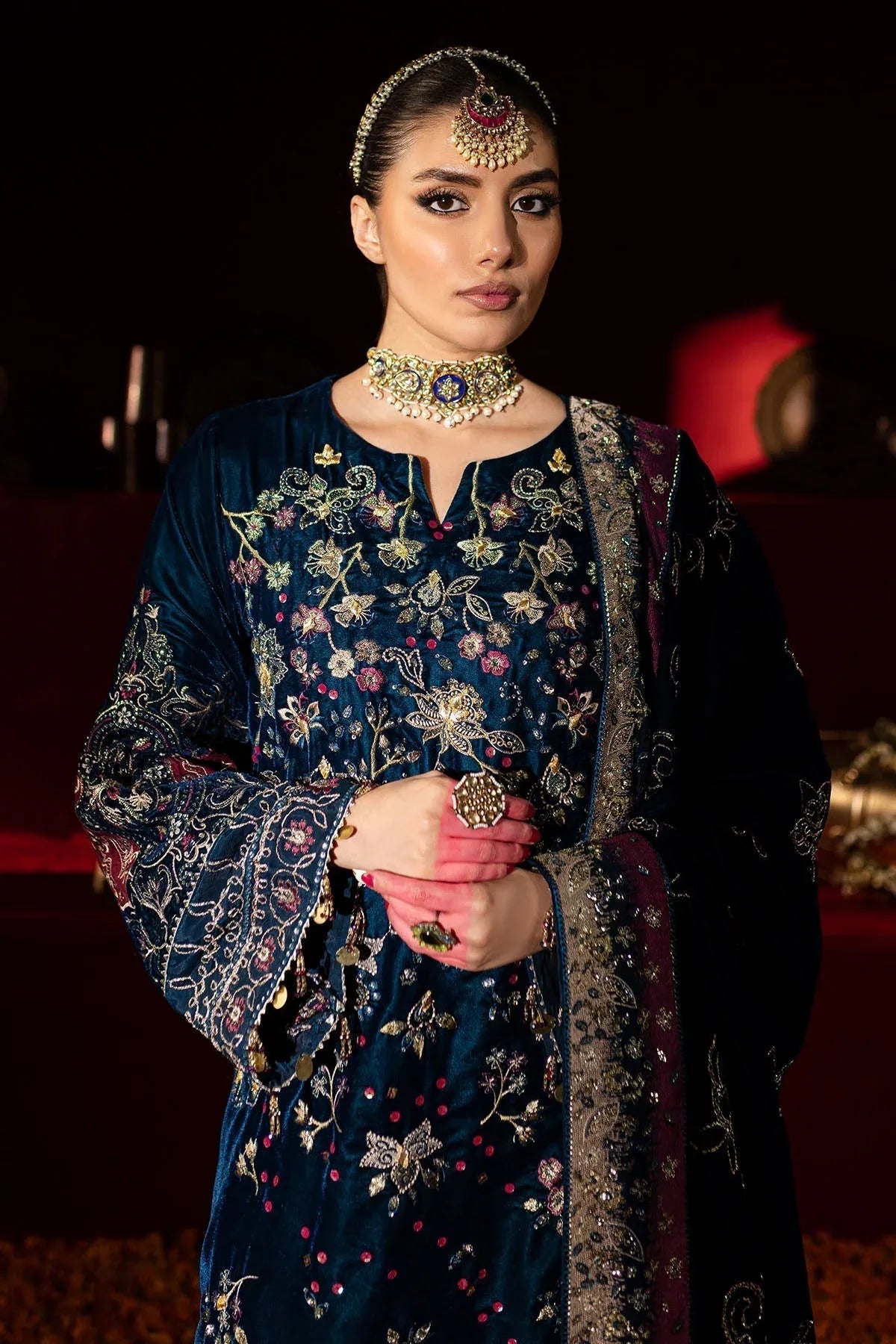 Nureh | Maya Velvet |  NW-90 - Rang-e-Khaas