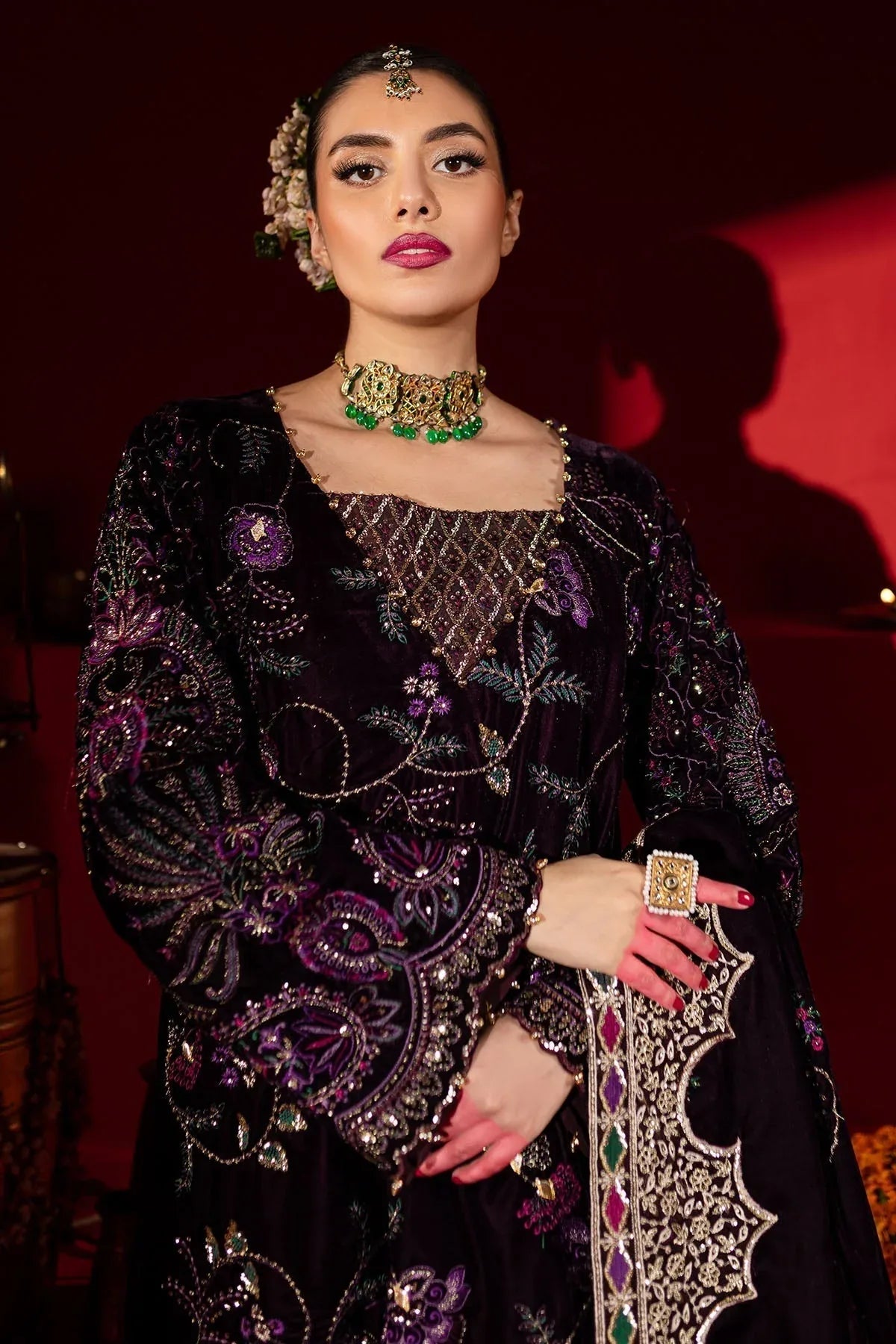Nureh | Maya Velvet |  NW-91 - Rang-e-Khaas