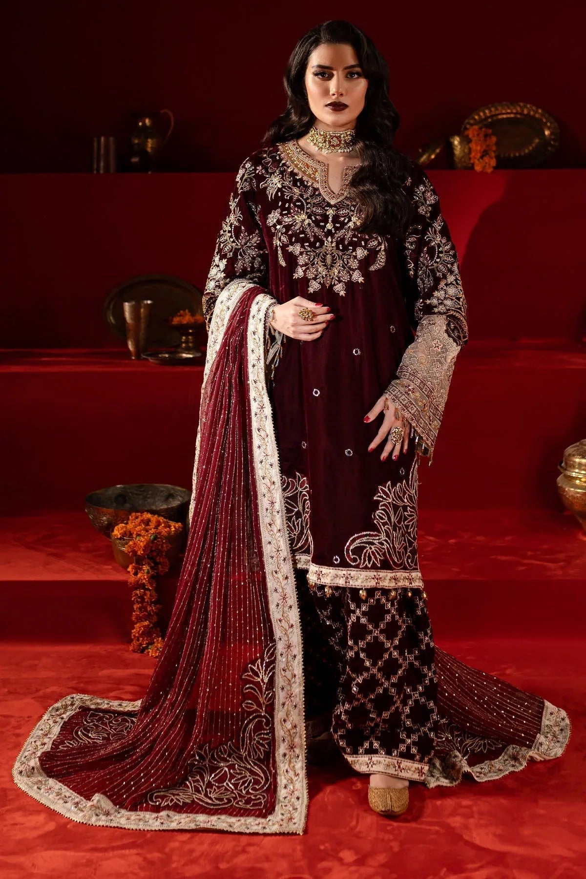 Nureh | Maya Velvet |  NW-89 - Rang-e-Khaas