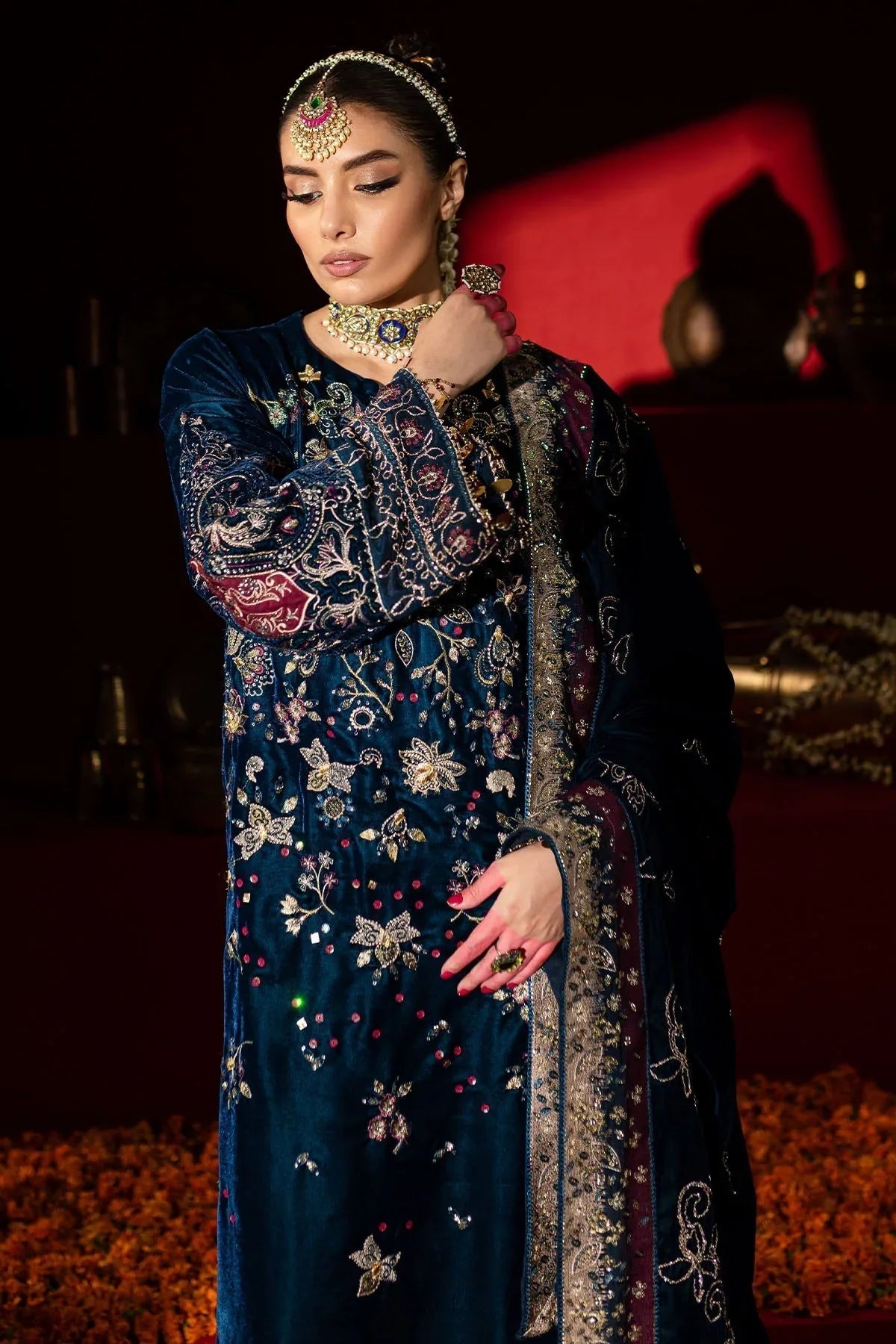 Nureh | Maya Velvet |  NW-90 - Rang-e-Khaas