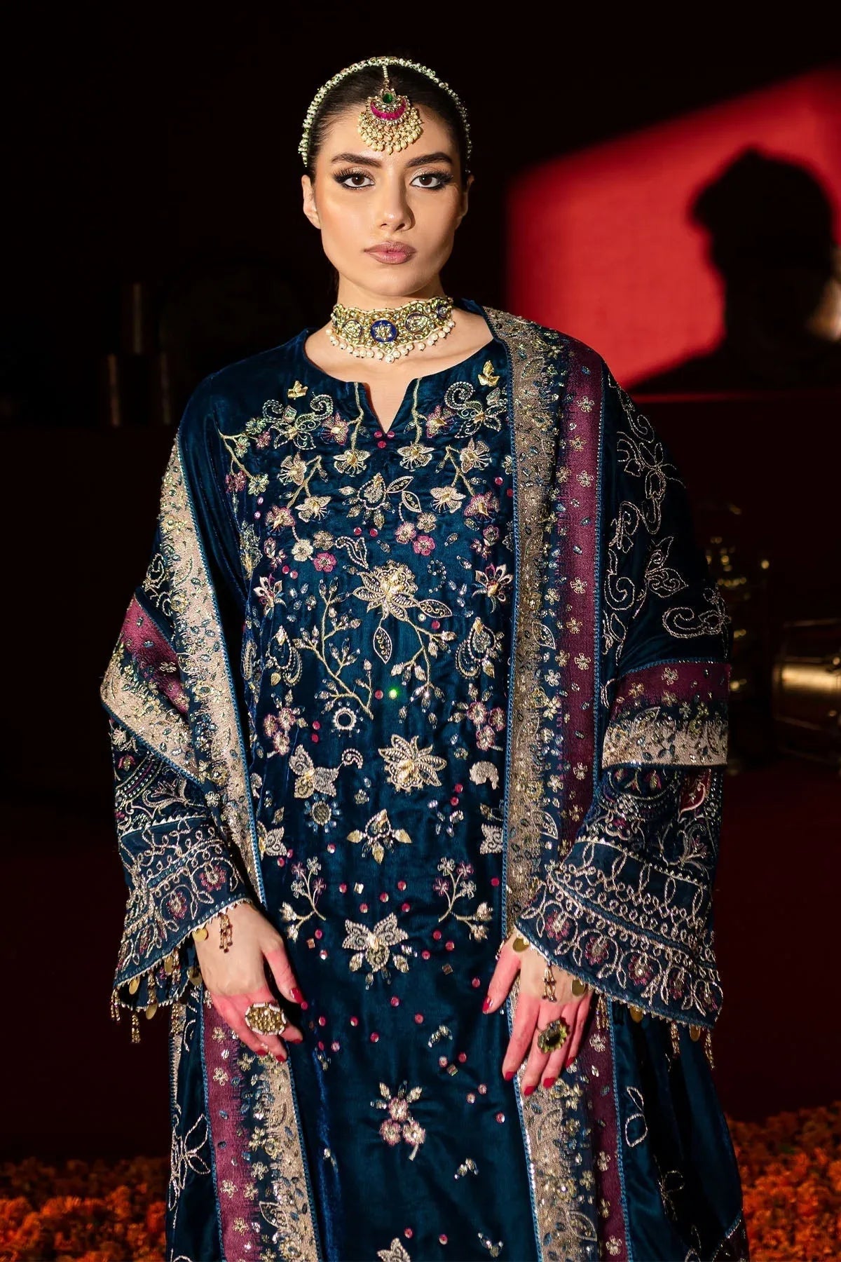Nureh | Maya Velvet |  NW-90 - Rang-e-Khaas