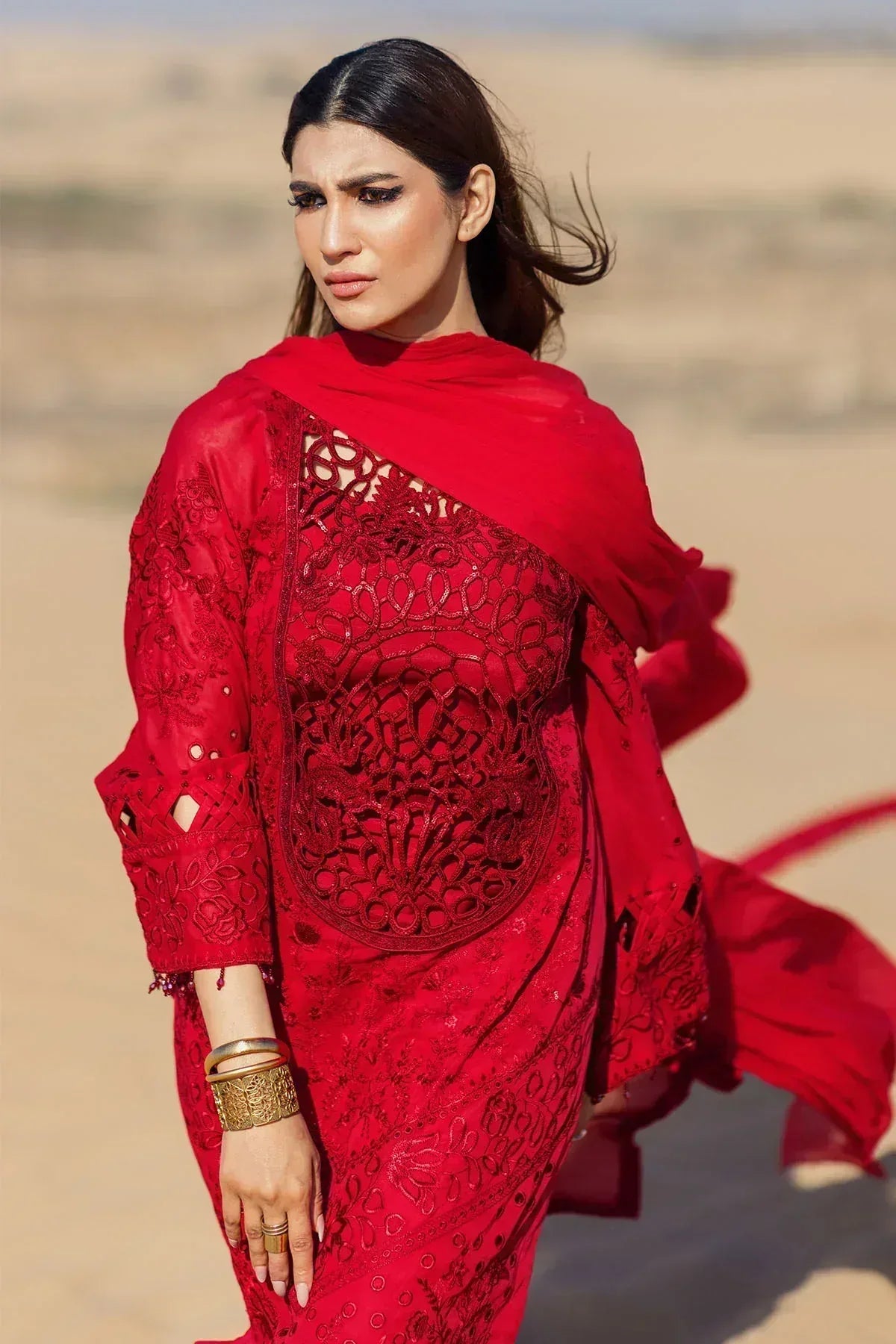 Nureh | Sehra Swiss Voil Lawn | AURORA - NE-79 - Rang-e-Khaas