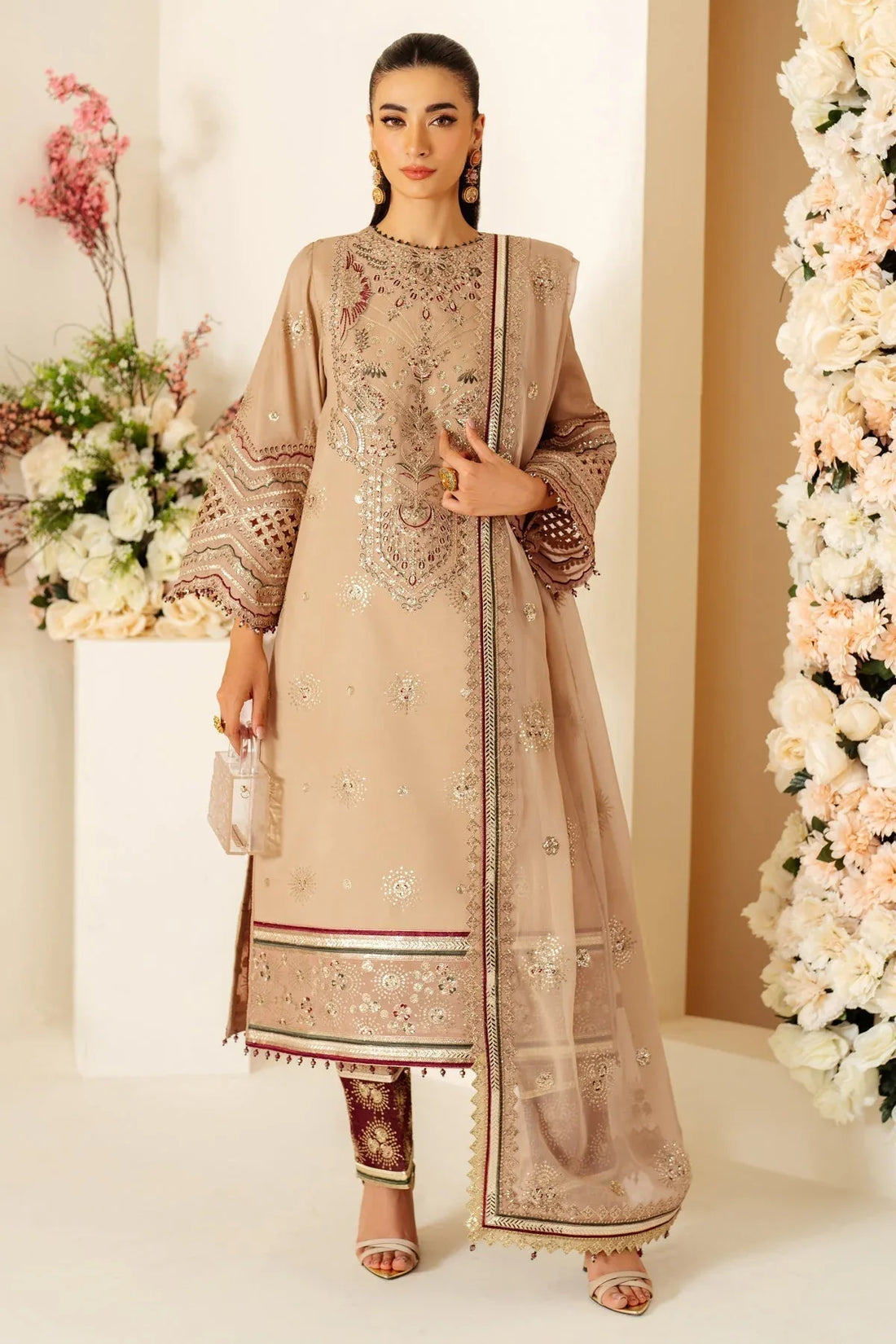 Alizeh | Luxury Raw Silk | AF-RS-06-OAK - Rang-e-Khaas