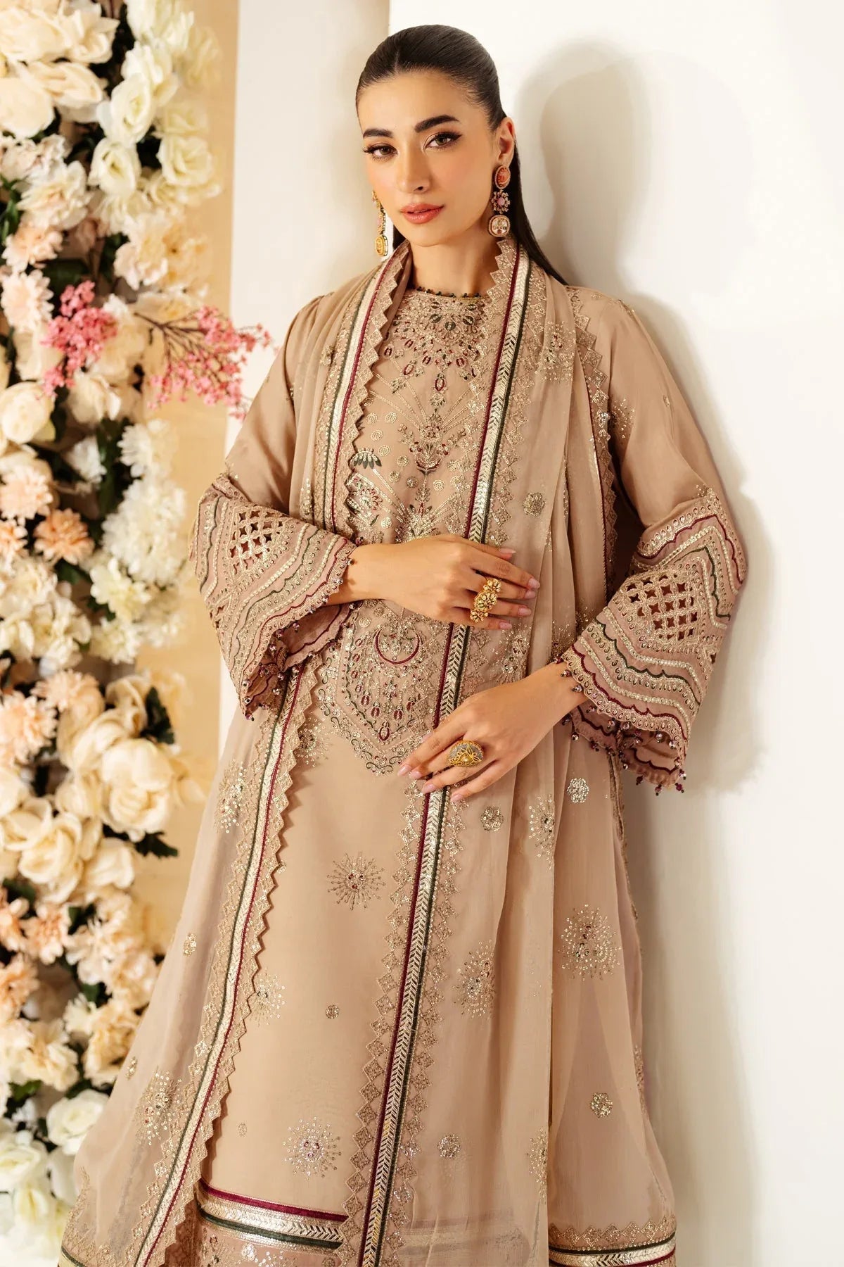 Alizeh | Luxury Raw Silk | AF-RS-06-OAK - Rang-e-Khaas