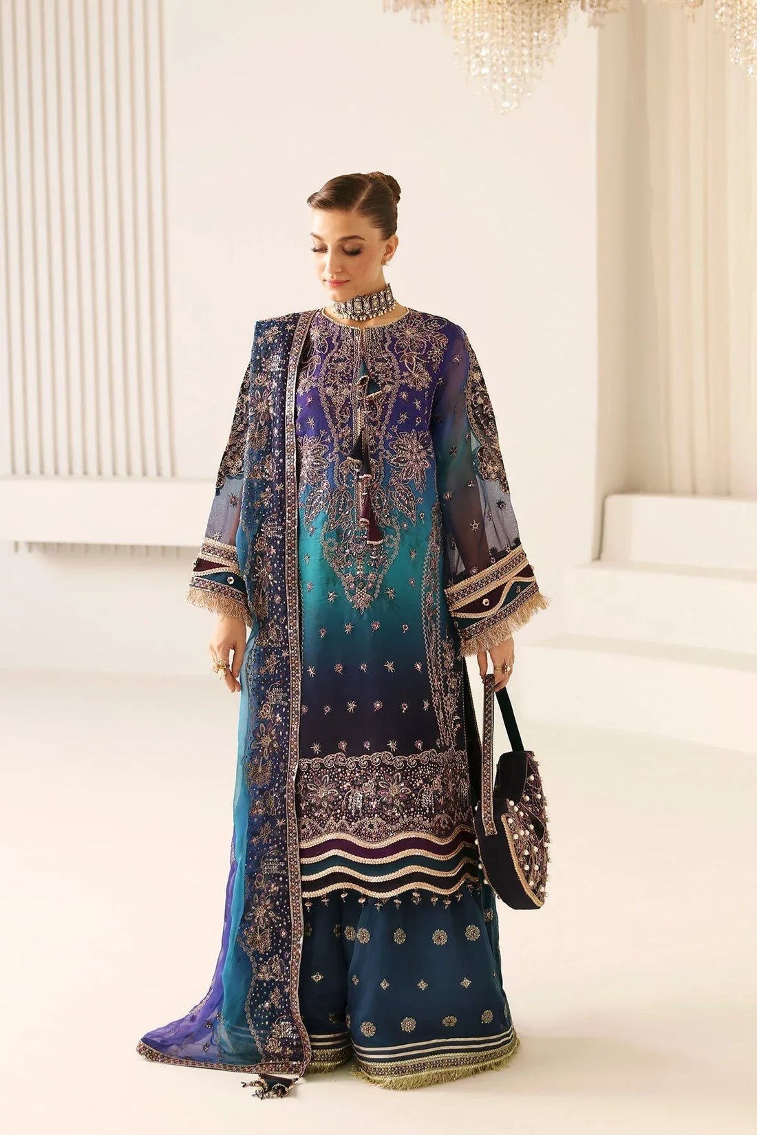 Alizeh | La Ruha Wedding Formals | AF-CH-2182-Oasis - Rang-e-Khaas