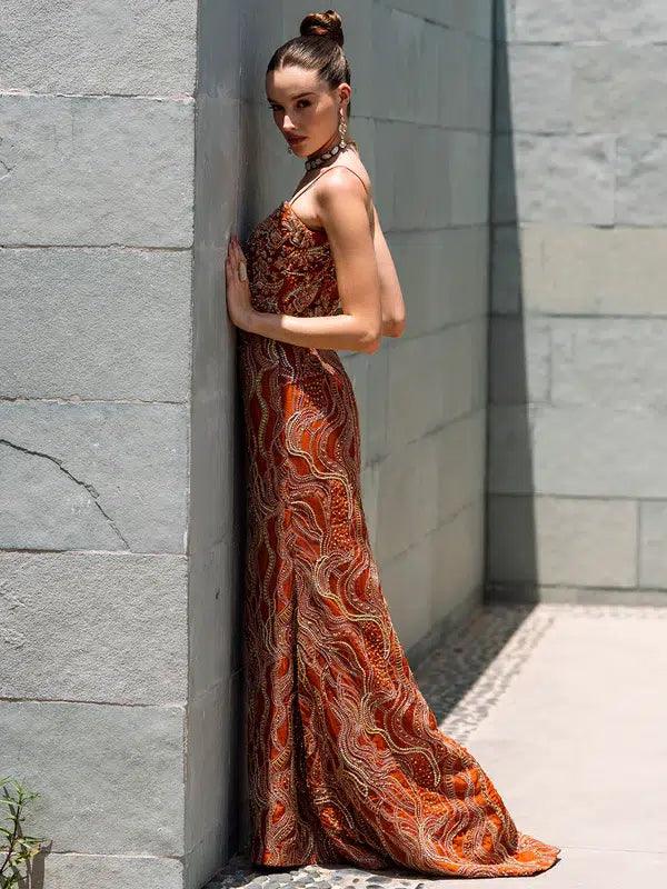 Epoque | Ciel Luxury Couture | Ochre - Rang-e-Khaas