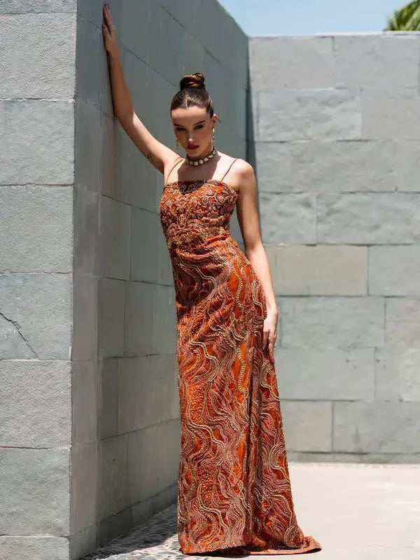 Epoque | Ciel Luxury Couture | Ochre - Rang-e-Khaas