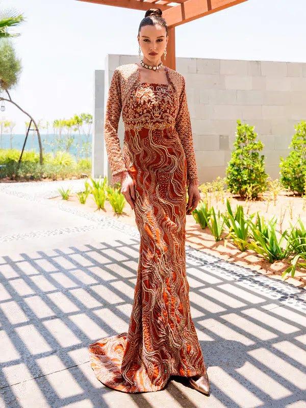 Epoque | Ciel Luxury Couture | Ochre - Rang-e-Khaas