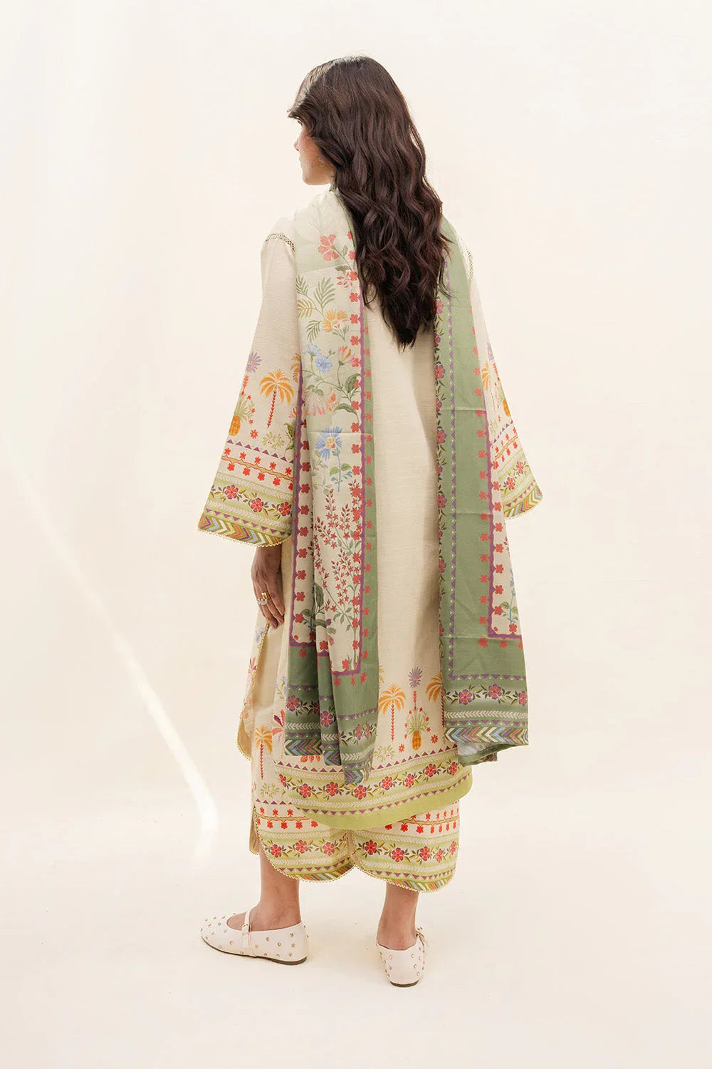 Maryum N Maria | Latte Layers Pret | MUTED MACCHIATO - MWS5828 - Rang-e-Khaas