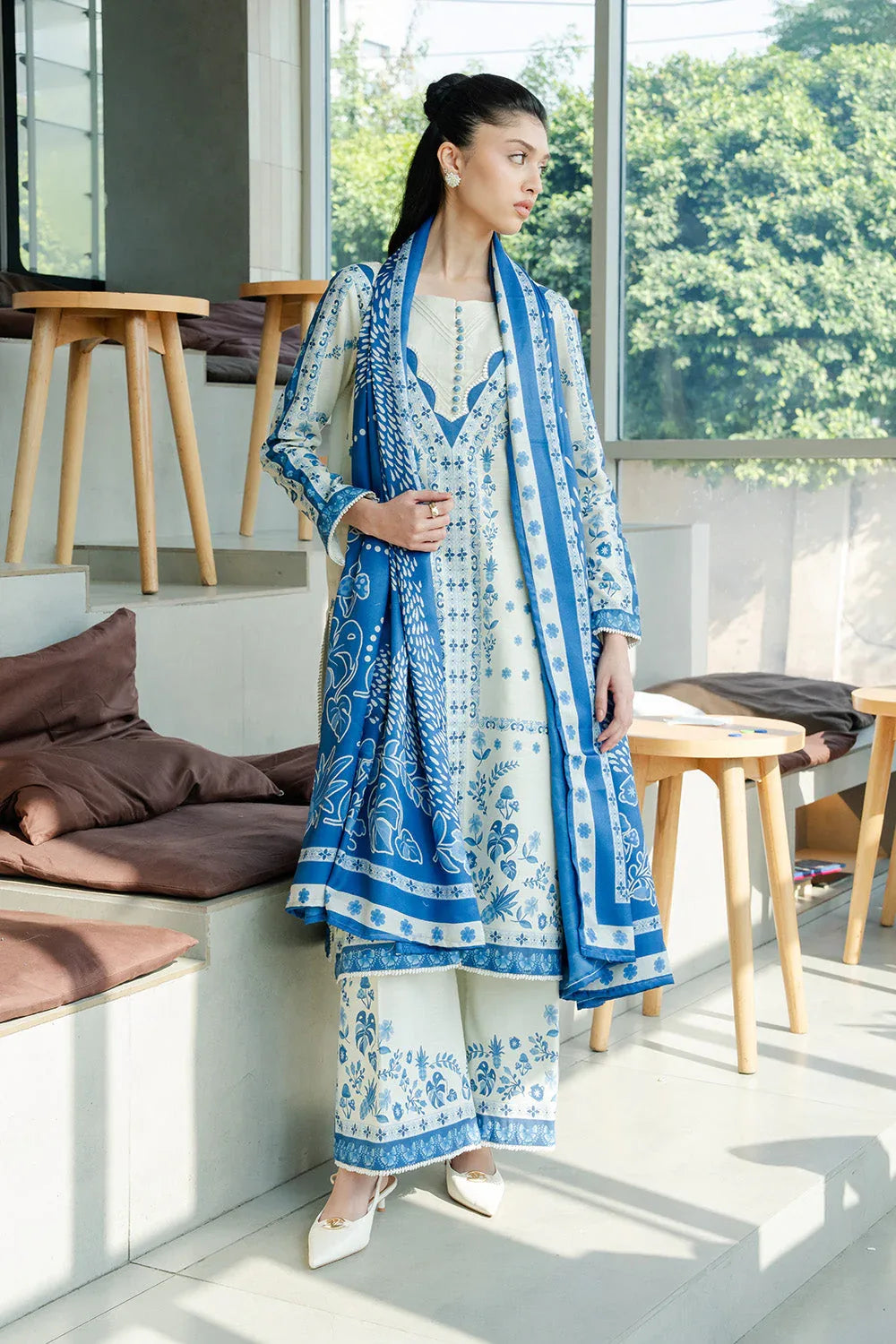 Maryum N Maria | Latte Layers Pret | COCOA CALM - MWS5827 - Rang-e-Khaas