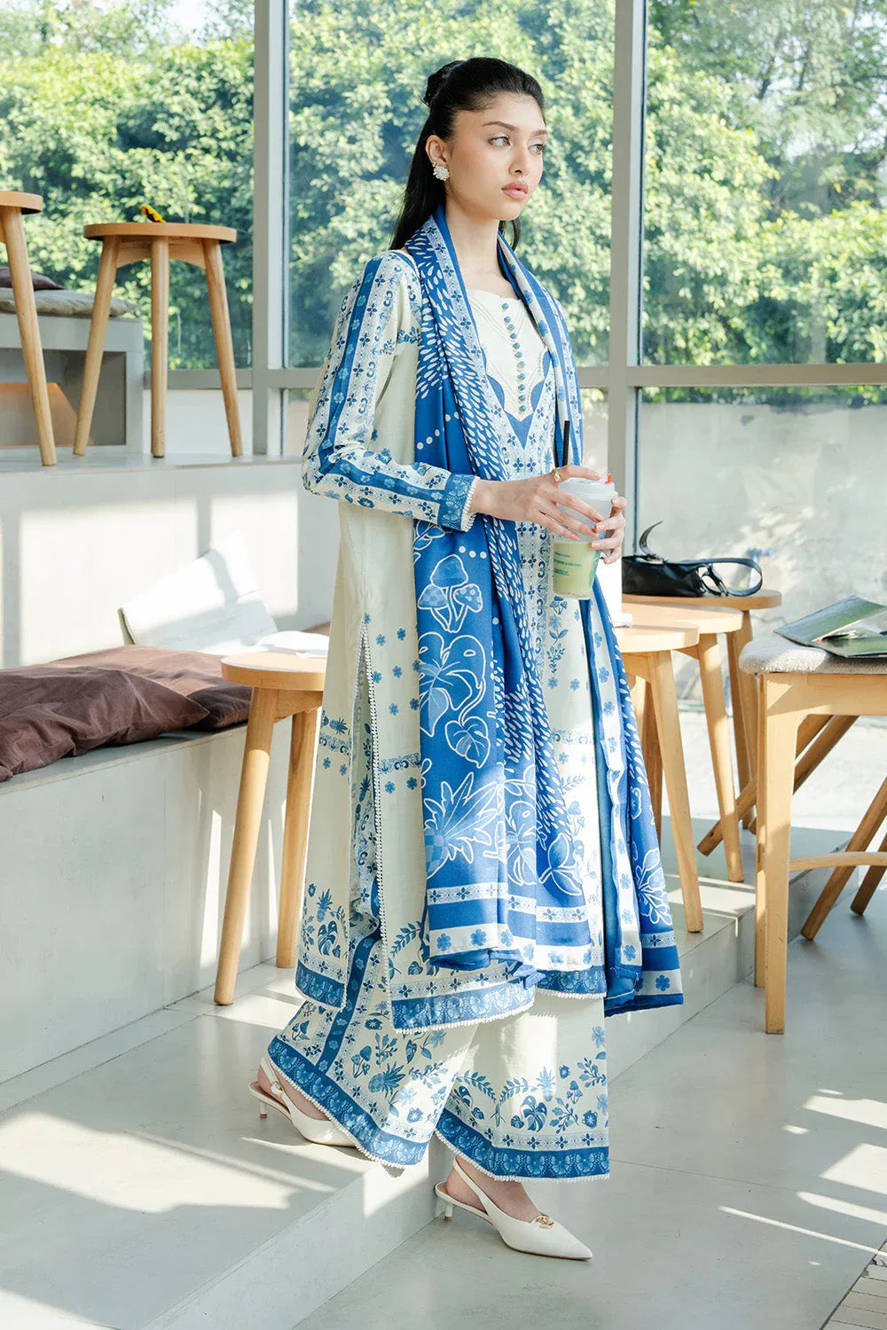 Maryum N Maria | Latte Layers Pret | COCOA CALM - MWS5827 - Rang-e-Khaas