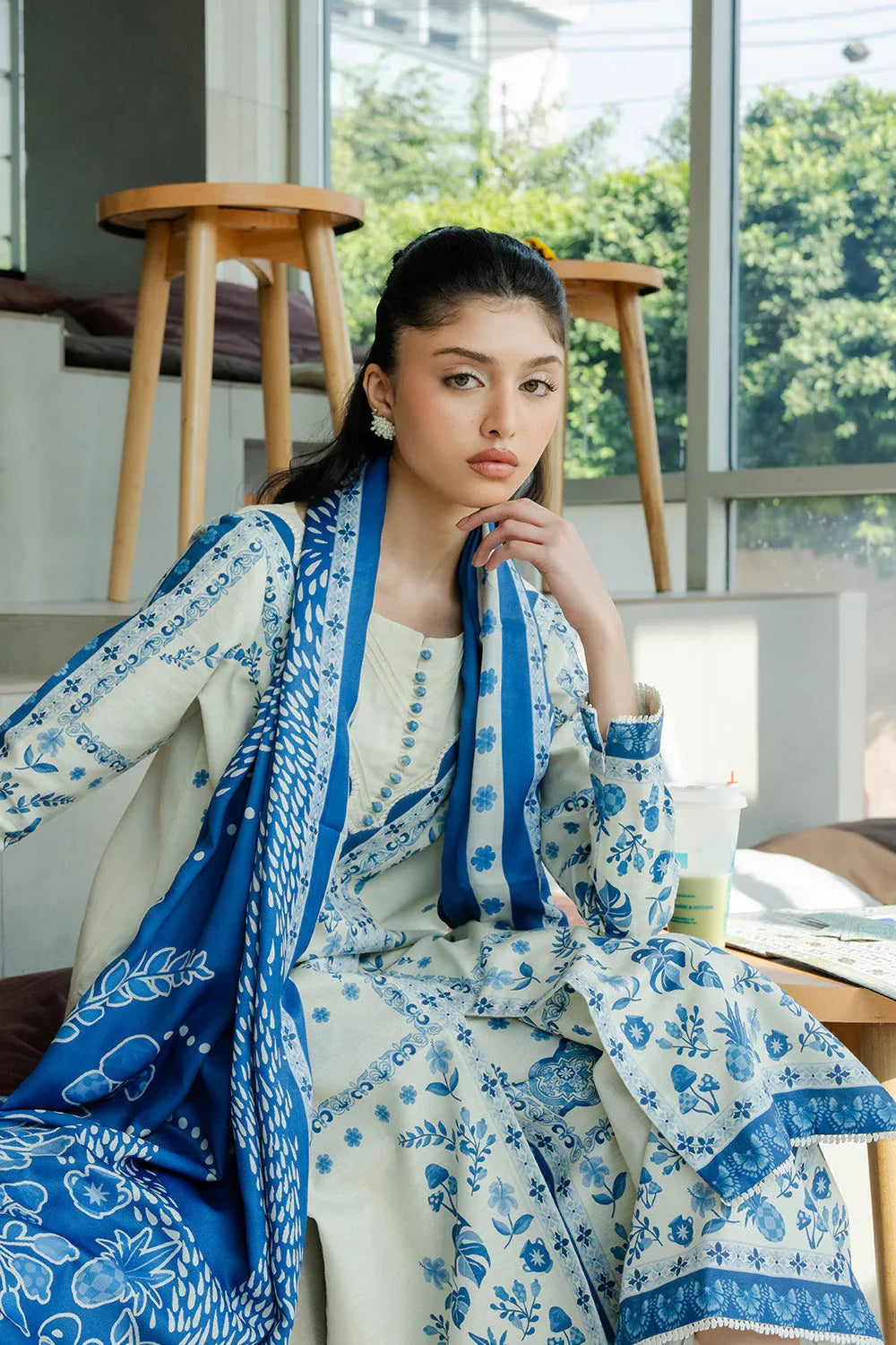 Maryum N Maria | Latte Layers Pret | COCOA CALM - MWS5827 - Rang-e-Khaas