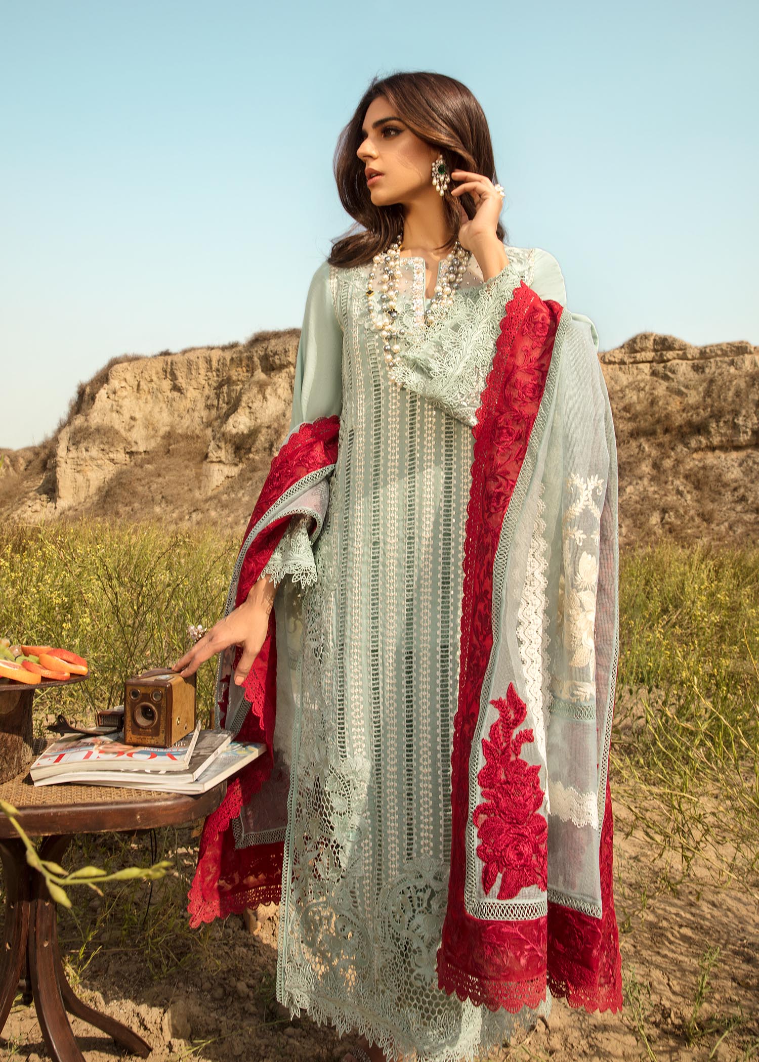 Saira Shakira Luxury pret 4pc suit OPEL (SSH-02) RESTOCKED