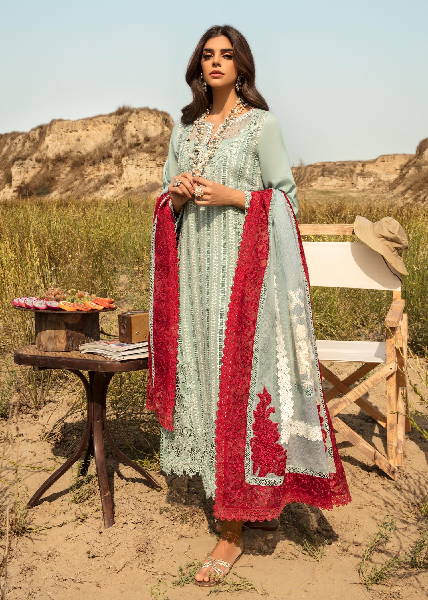 Saira Shakira Luxury pret 4pc suit OPEL (SSH-02) RESTOCKED