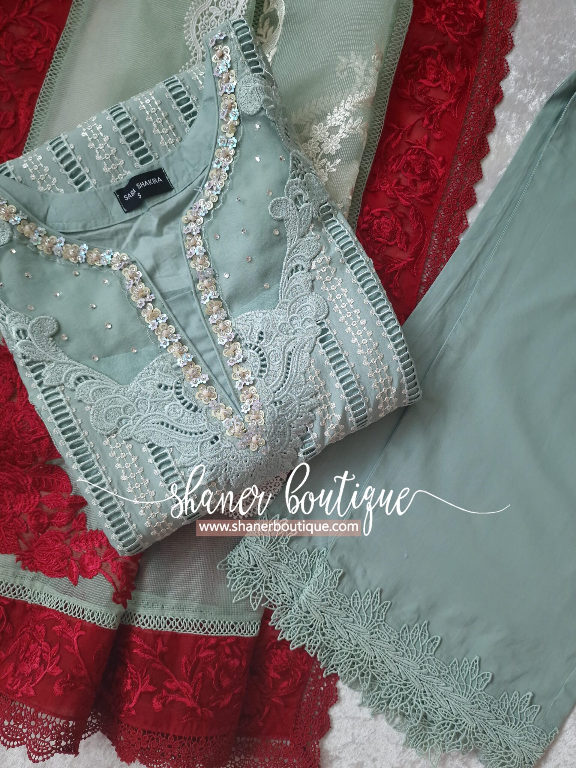 Saira Shakira Luxury pret 4pc suit OPEL (SSH-02) RESTOCKED