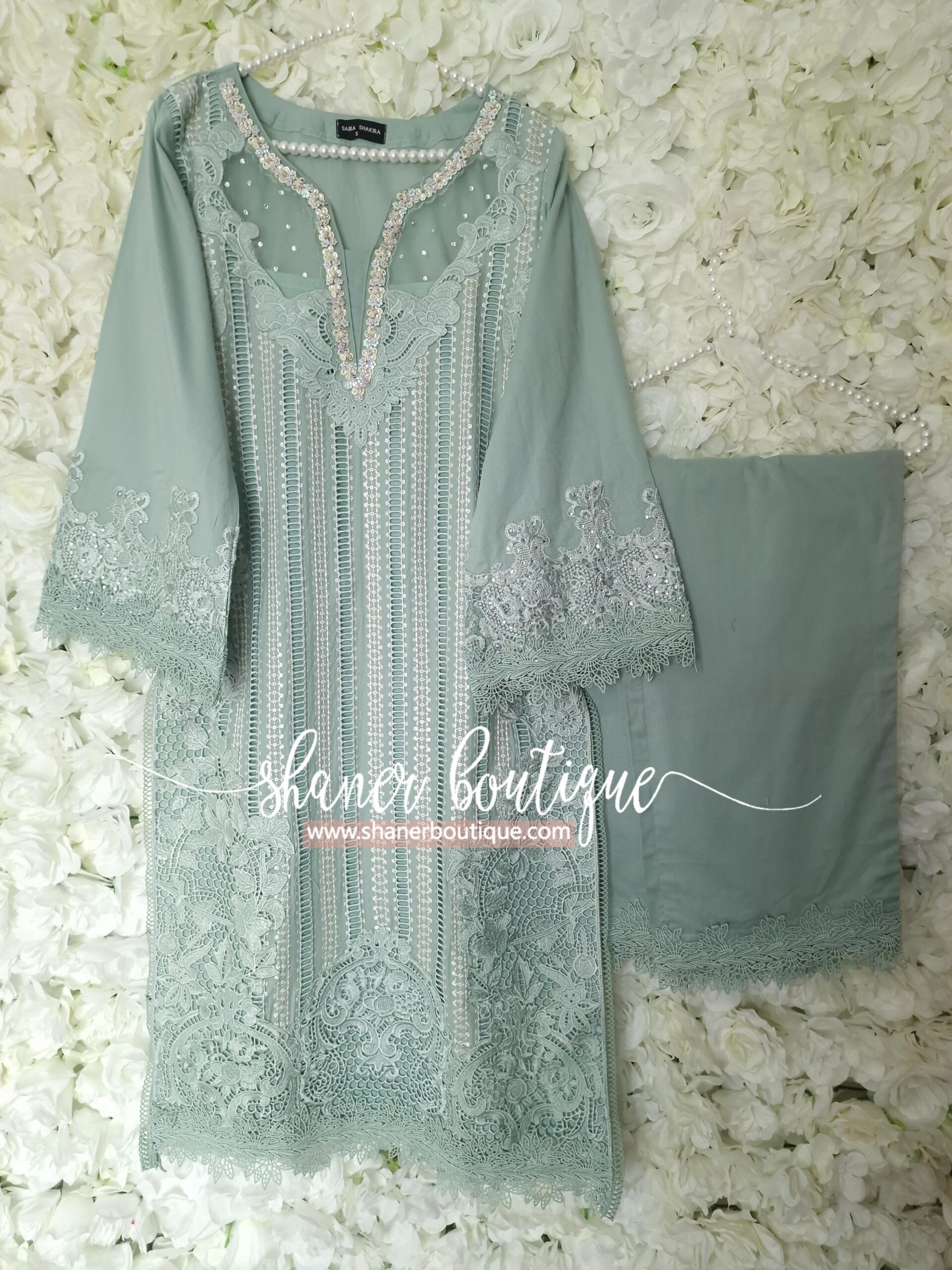 Saira Shakira Luxury pret 4pc suit OPEL (SSH-02) RESTOCKED