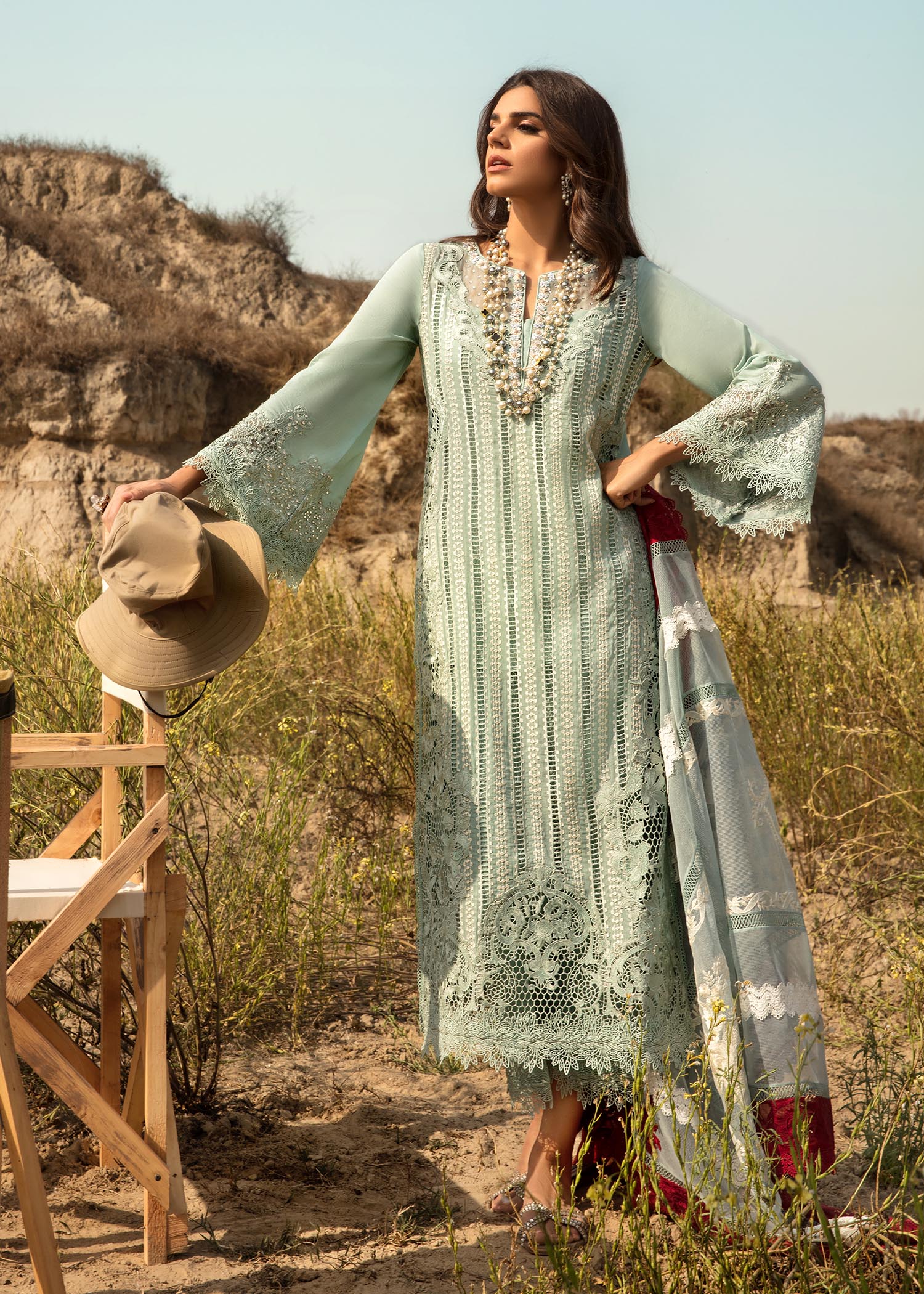 Saira Shakira Luxury pret 4pc suit OPEL (SSH-02) RESTOCKED