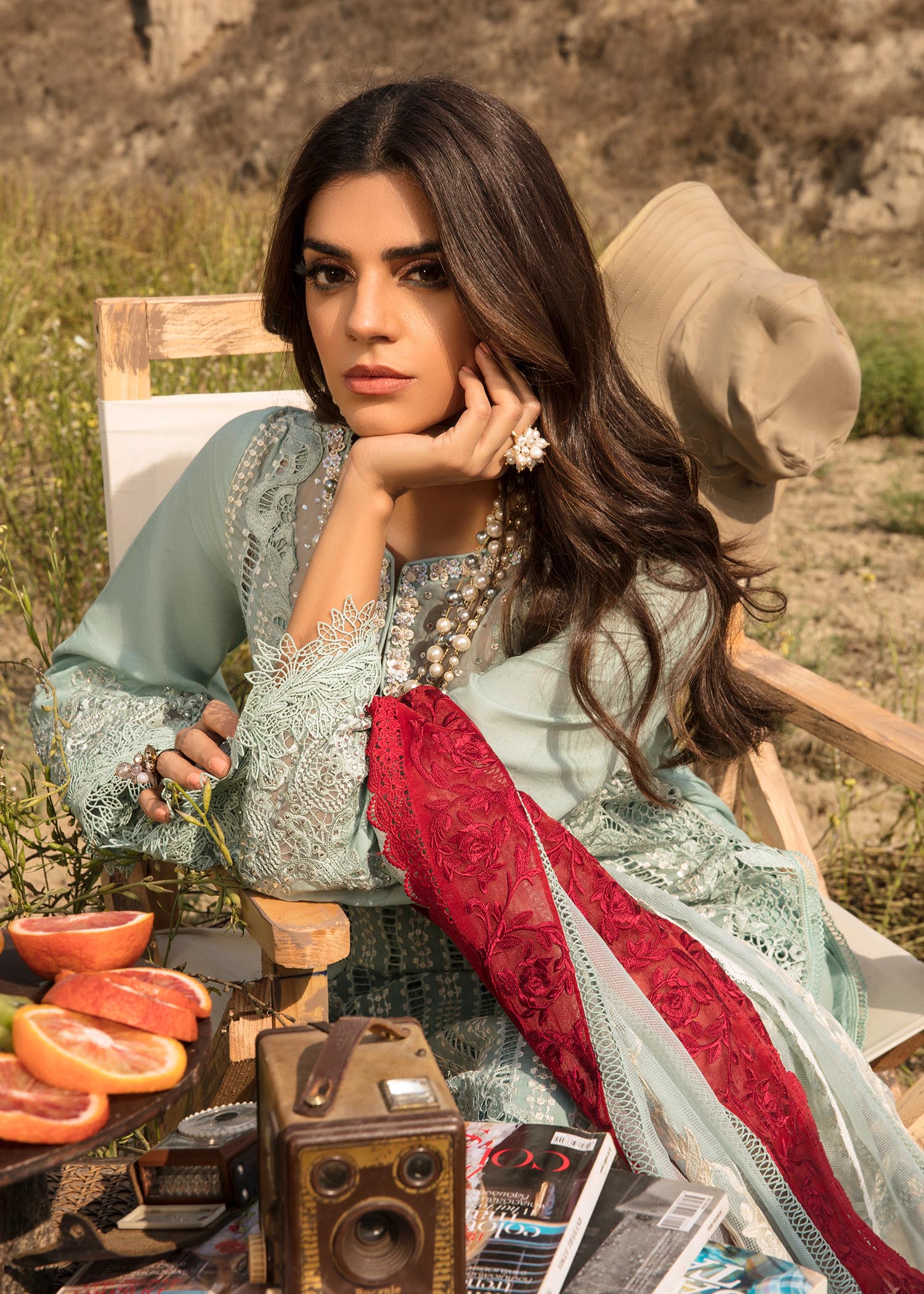 Saira Shakira Luxury pret 4pc suit OPEL (SSH-02) RESTOCKED