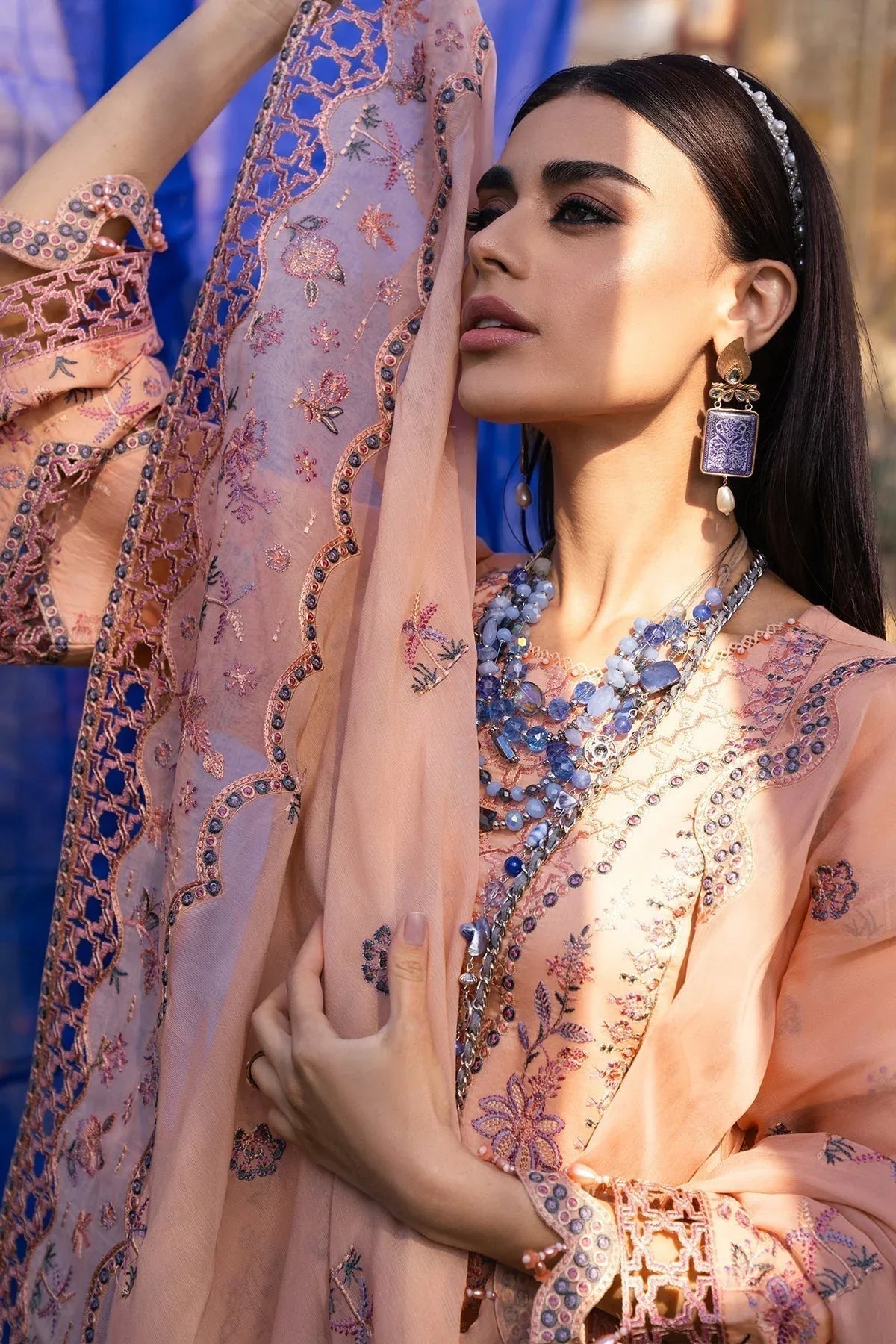 Alizeh | Rawayat Luxury Lawn 24 | Nazmin - Rang-e-Khaas