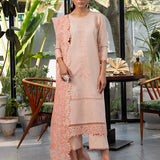 Izel | Meadow Muse Embroidered Lawn 25 | PEACHLIGHT