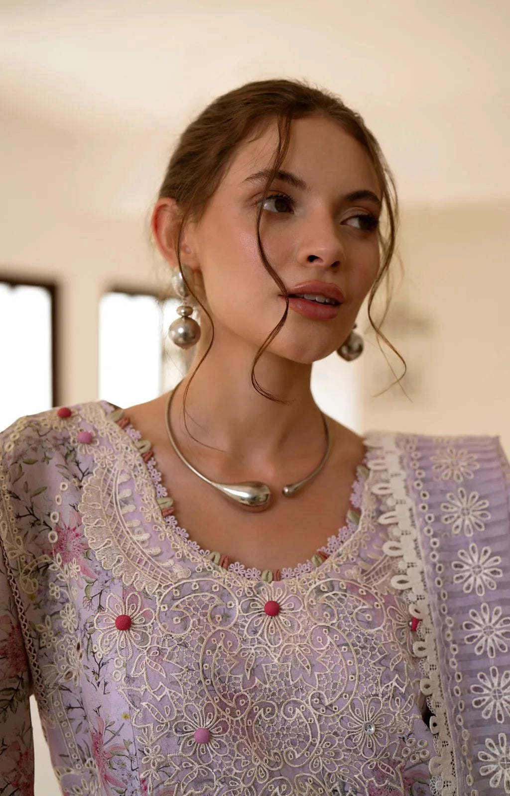 AJR Couture | Printakari Lawn 25 | Pearl - Rang-e-Khaas